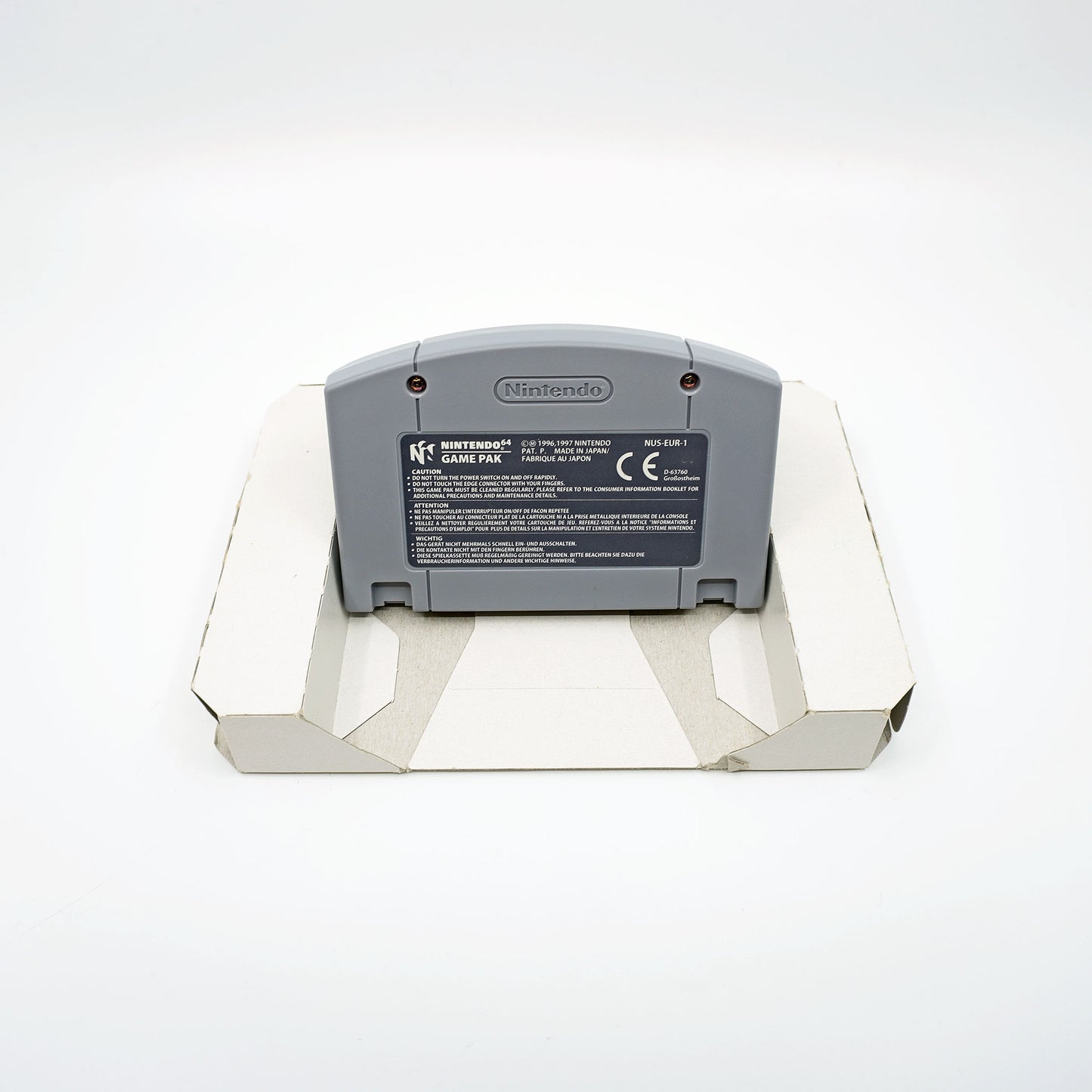 1080° Snowboarding Nintendo 64 Cartridge - Rückseite