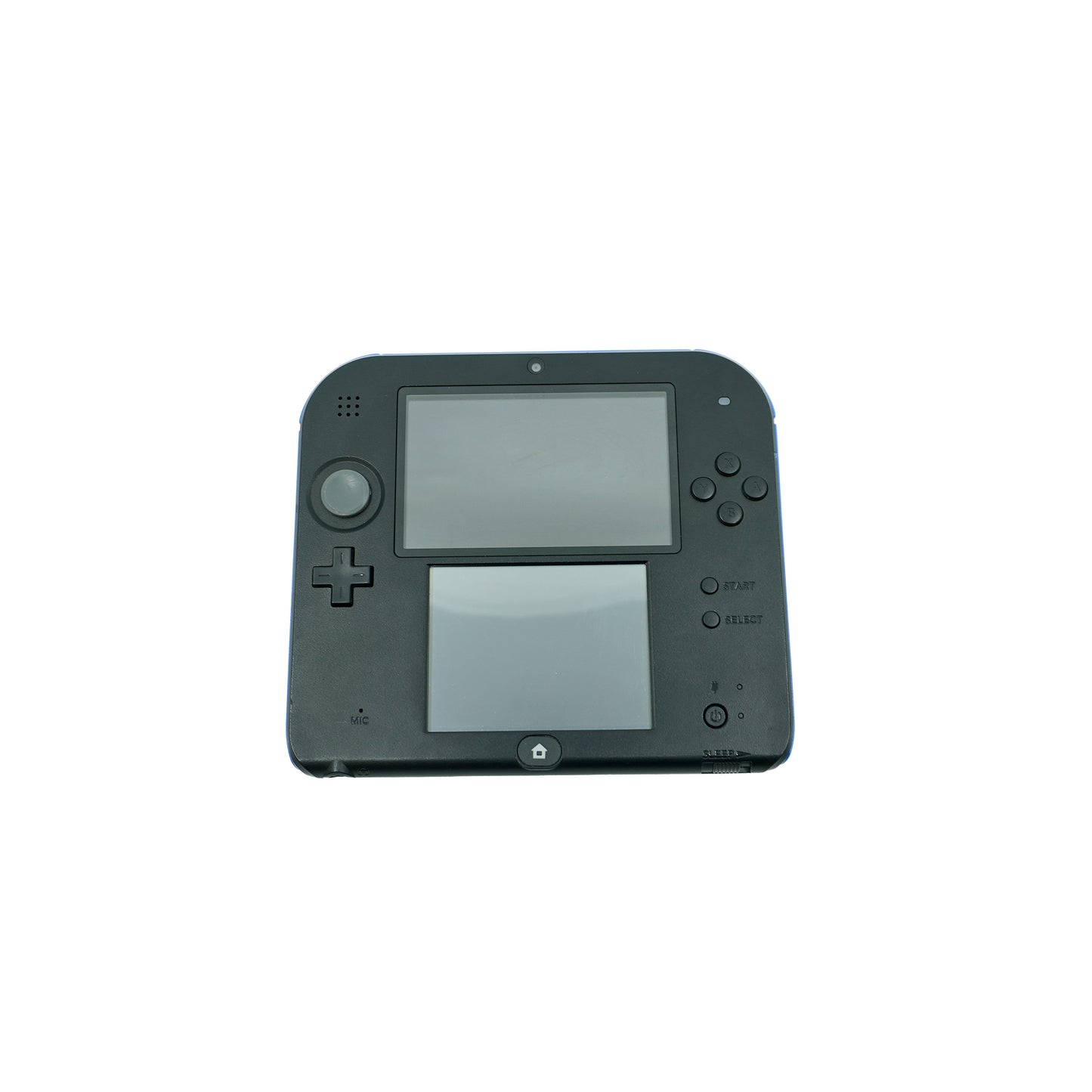 2DS Konsole schwarz blau- Vorderseite