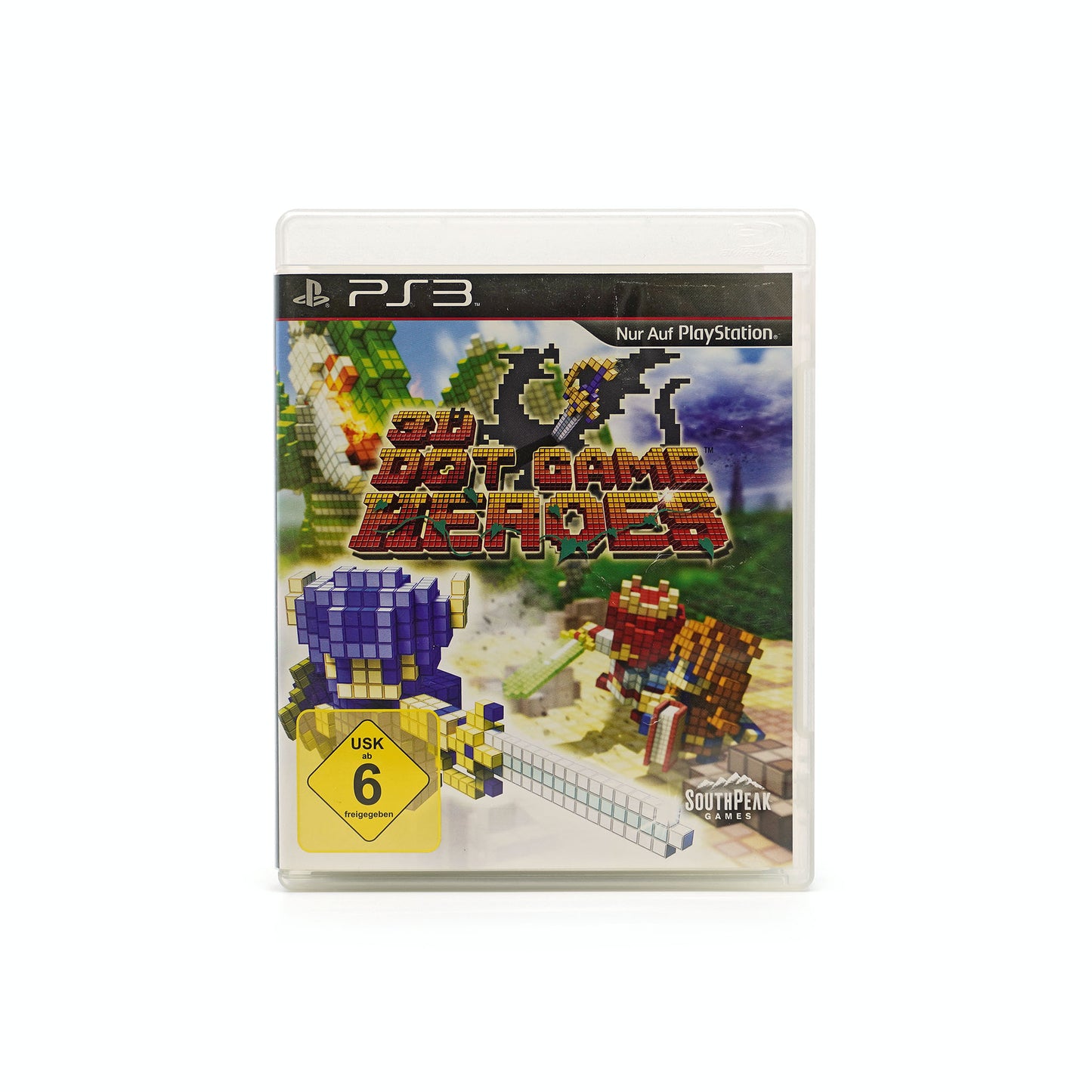 3D Dot Game Heroes Spiel für PlayStation 3 in durchsichtiger Hülle - Vorderseite