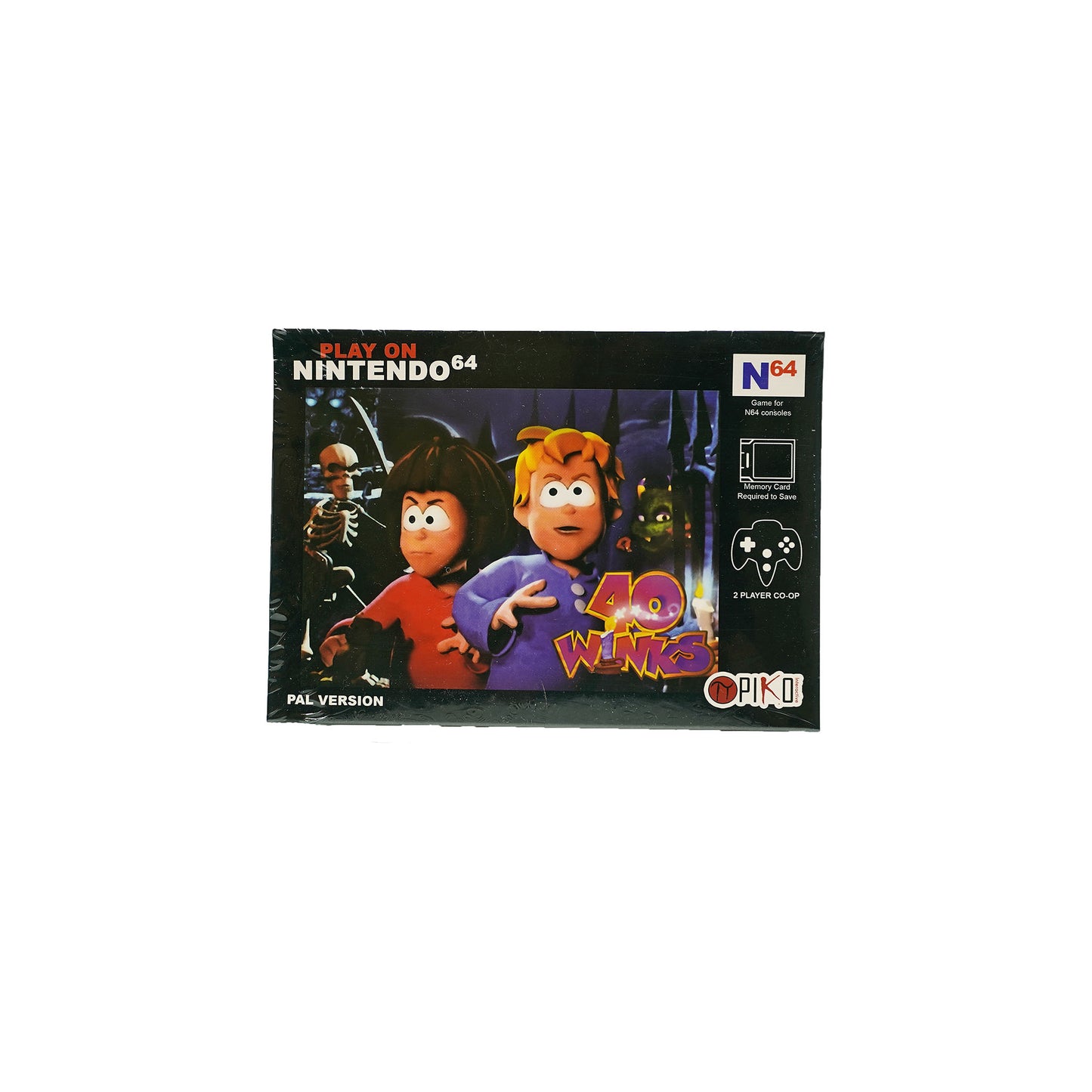 40 Winks Spiel in Originalverpackung für Nintendo 64 - Vorderseite