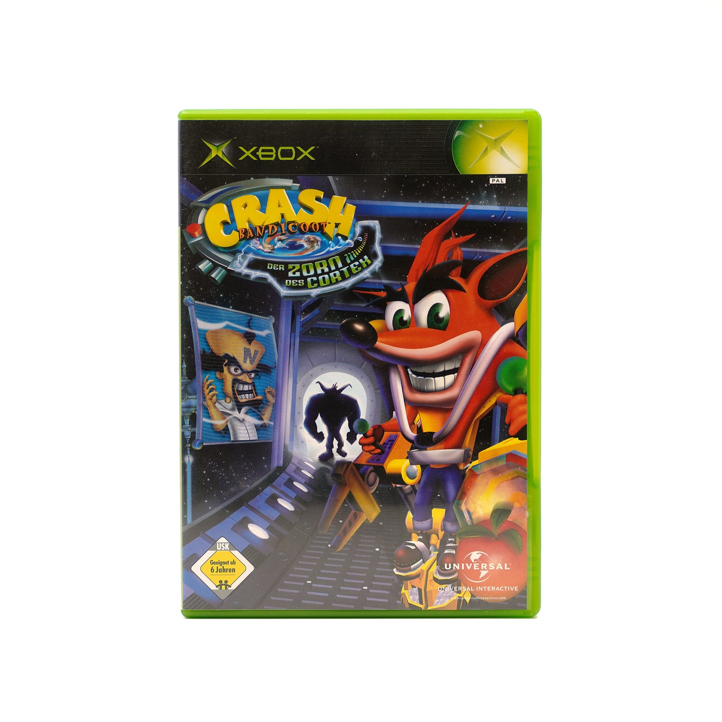 Crash Bandicoot: Der Zorn des Cortex Spiel für Xbox in gutem Zustand - Vorderseite