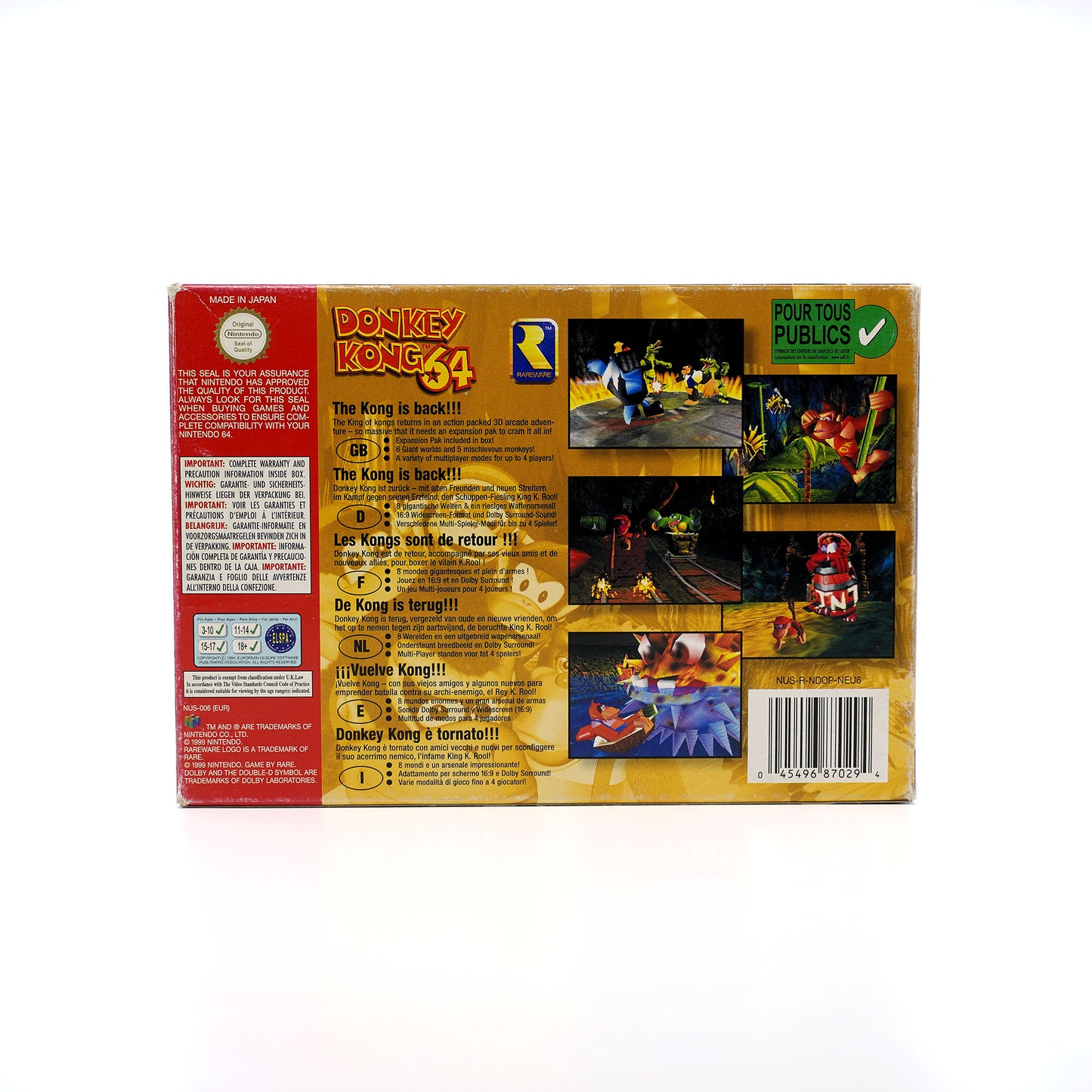 Donkey Kong 64 OVP