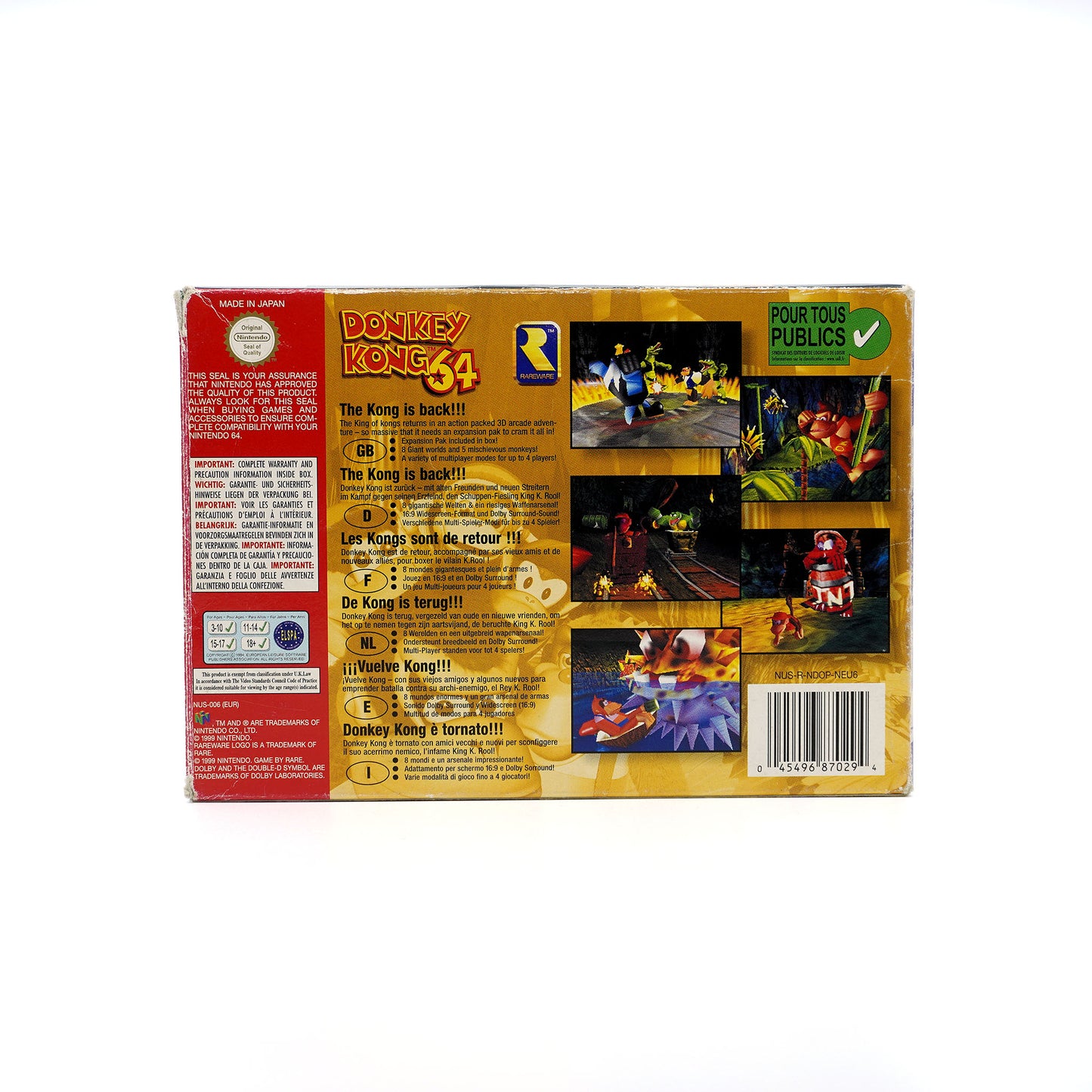 Donkey Kong 64 OVP