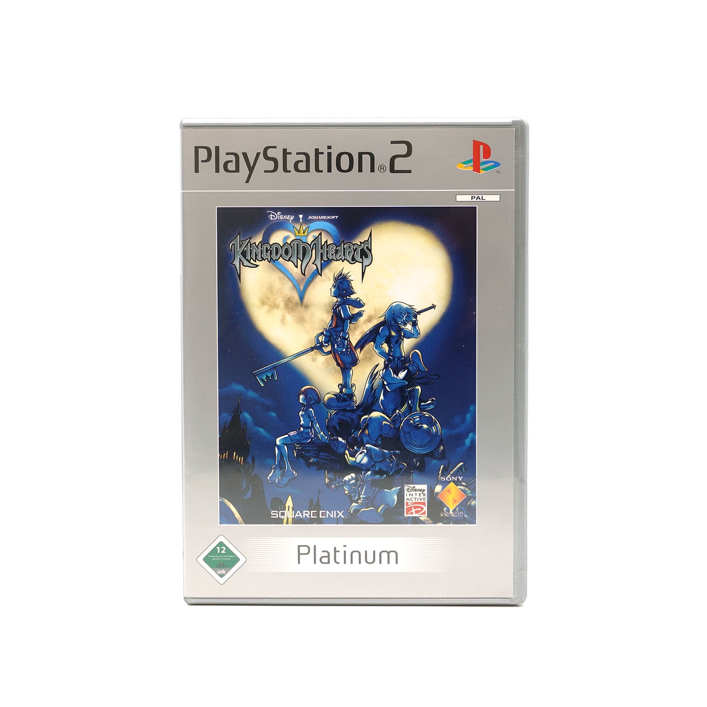 Kingdom Hearts Spiel für PS2 - Produktfoto Platinum-Version in gutem Zustand Vorderseite