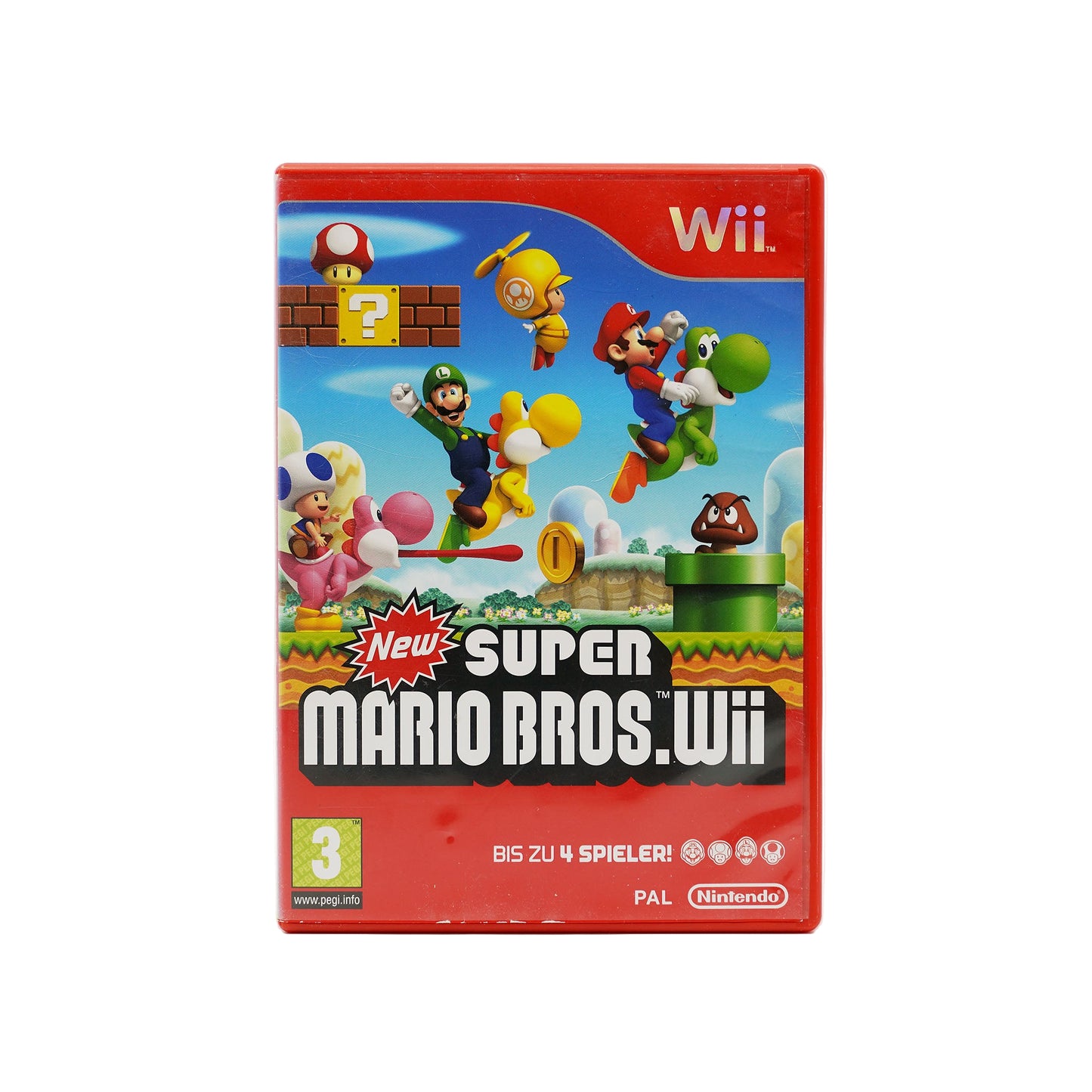 New Super Mario Bros Spiel für Wii - Produktfoto Vorderseite