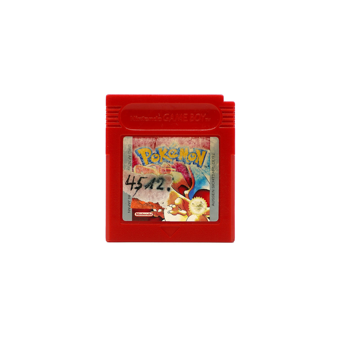 Pokémon Rot Spiel für Game Boy - Produktfoto Modul in stark gebrauchtem Zustand