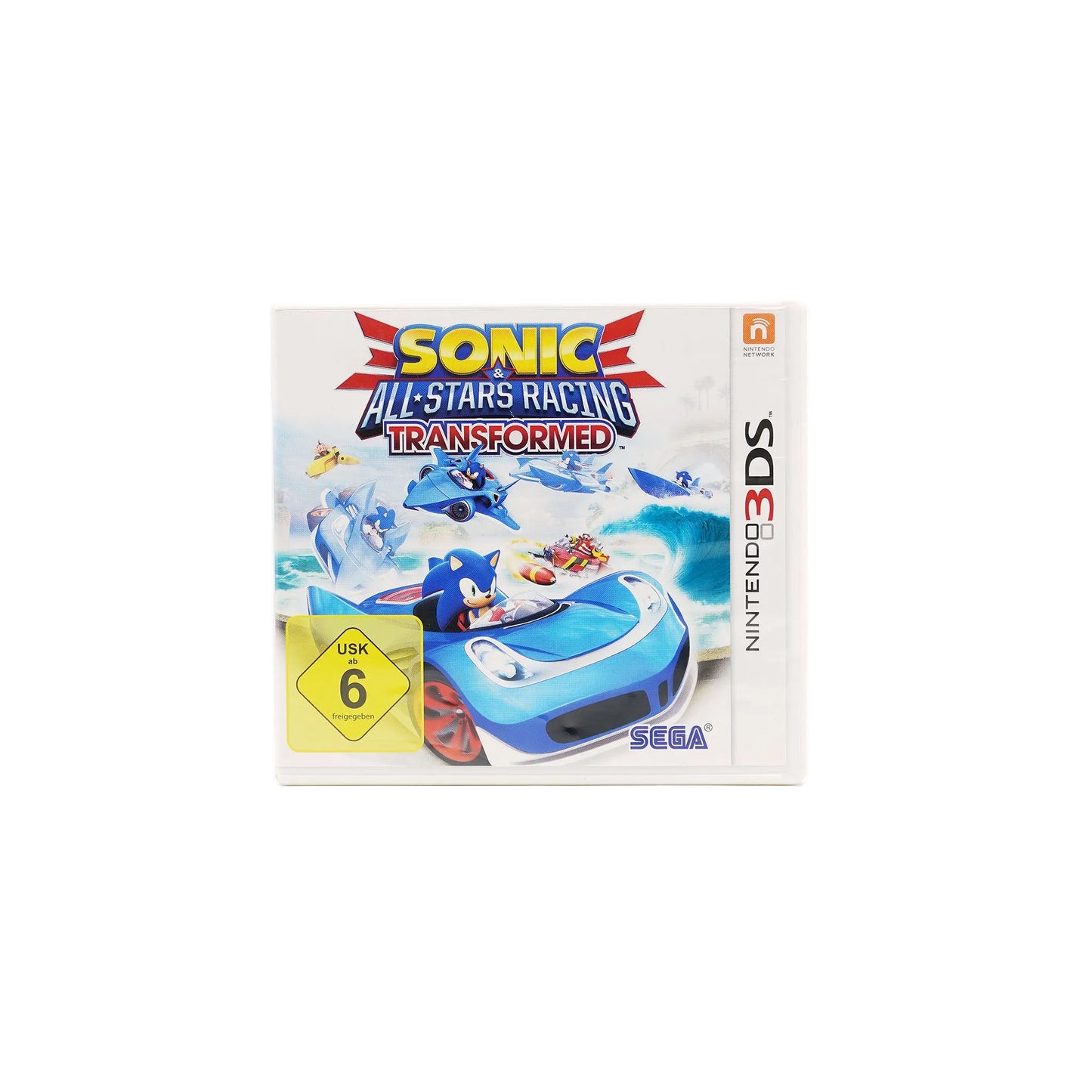 Sonic & All-Stars Racing Transformed für Nintendo 3DS in gutem Zustand in Originalverpackung - Vorderseite