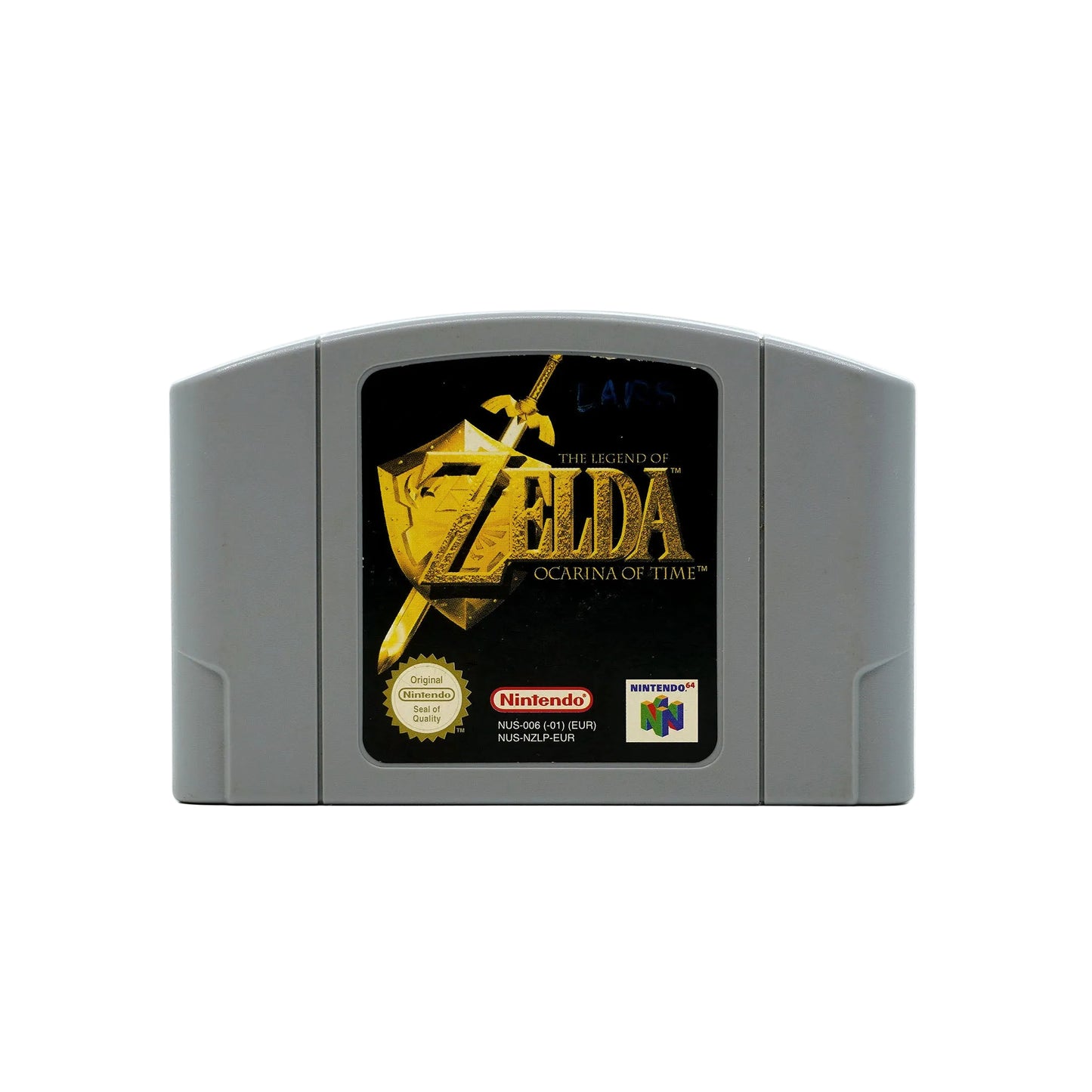 The Legend of Zelda Ocarina of Time Spiel für N64 in gebrauchtem Zustand - Produktfoto Modul vorne