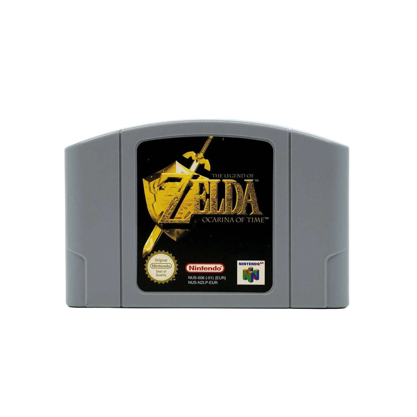 The Legend of Zelda Ocarina of Time Spiel für N64 in gutem Zustand - Produktfoto Modul vorne