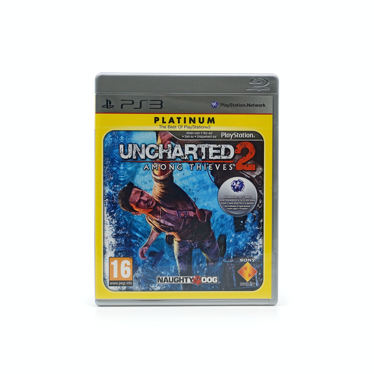 Uncharted 2 Among Thieves Platinum für PlayStation 3 in Originalverpackung - Vorderseite