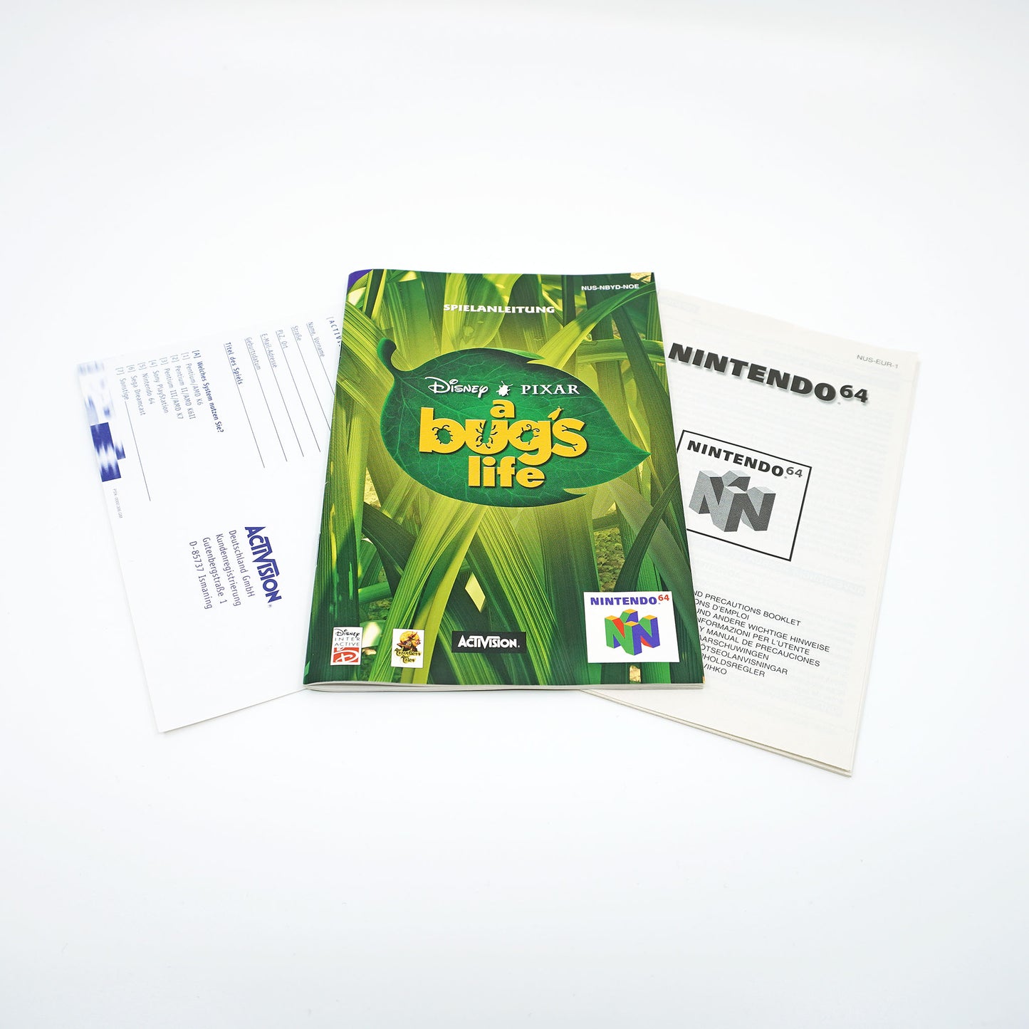 A Bug's Life Nintendo 64 Anleitung - Vorderseite
