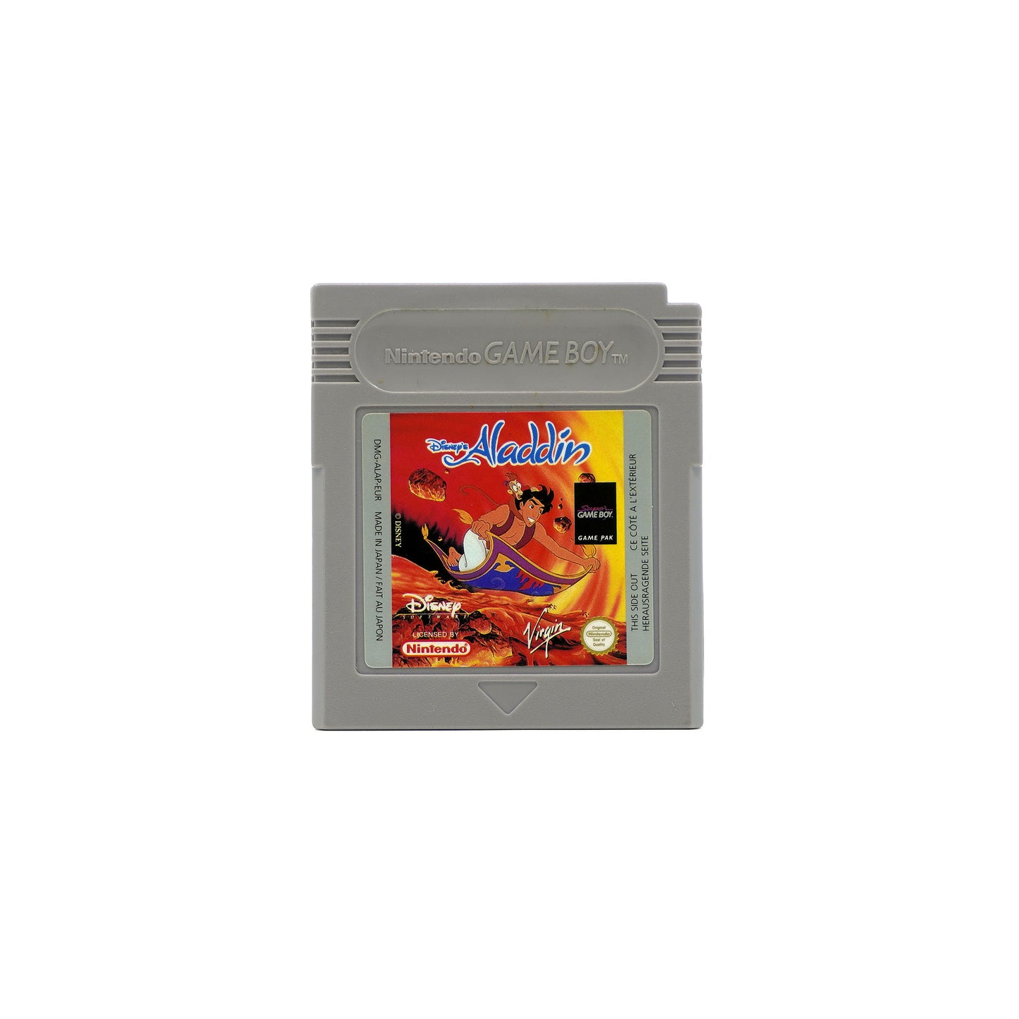 Aladdin Spiel für Game Boy - Vorderseite