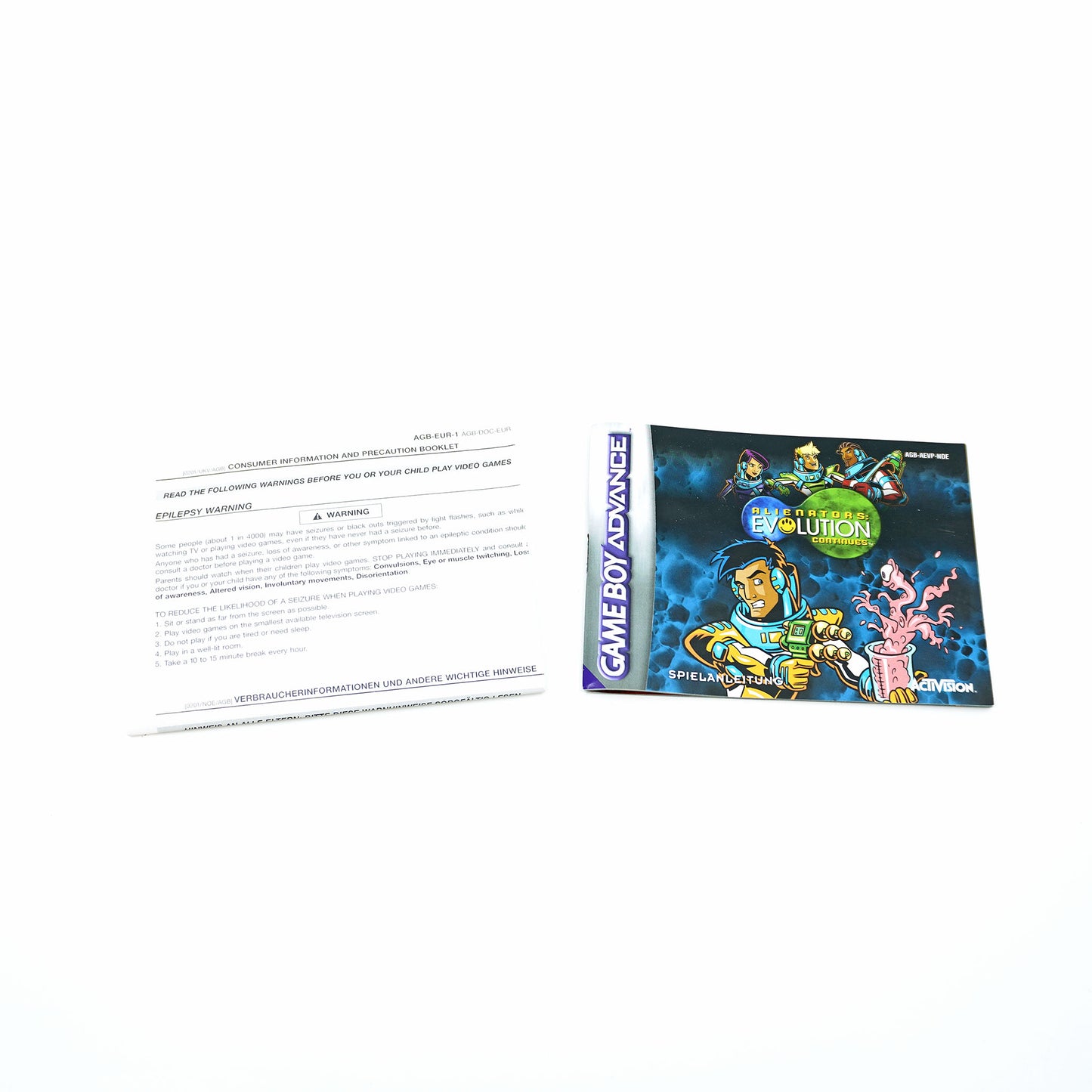 Alienators: Evolution Continues Game Boy Advance Anleitung - Vorderseite