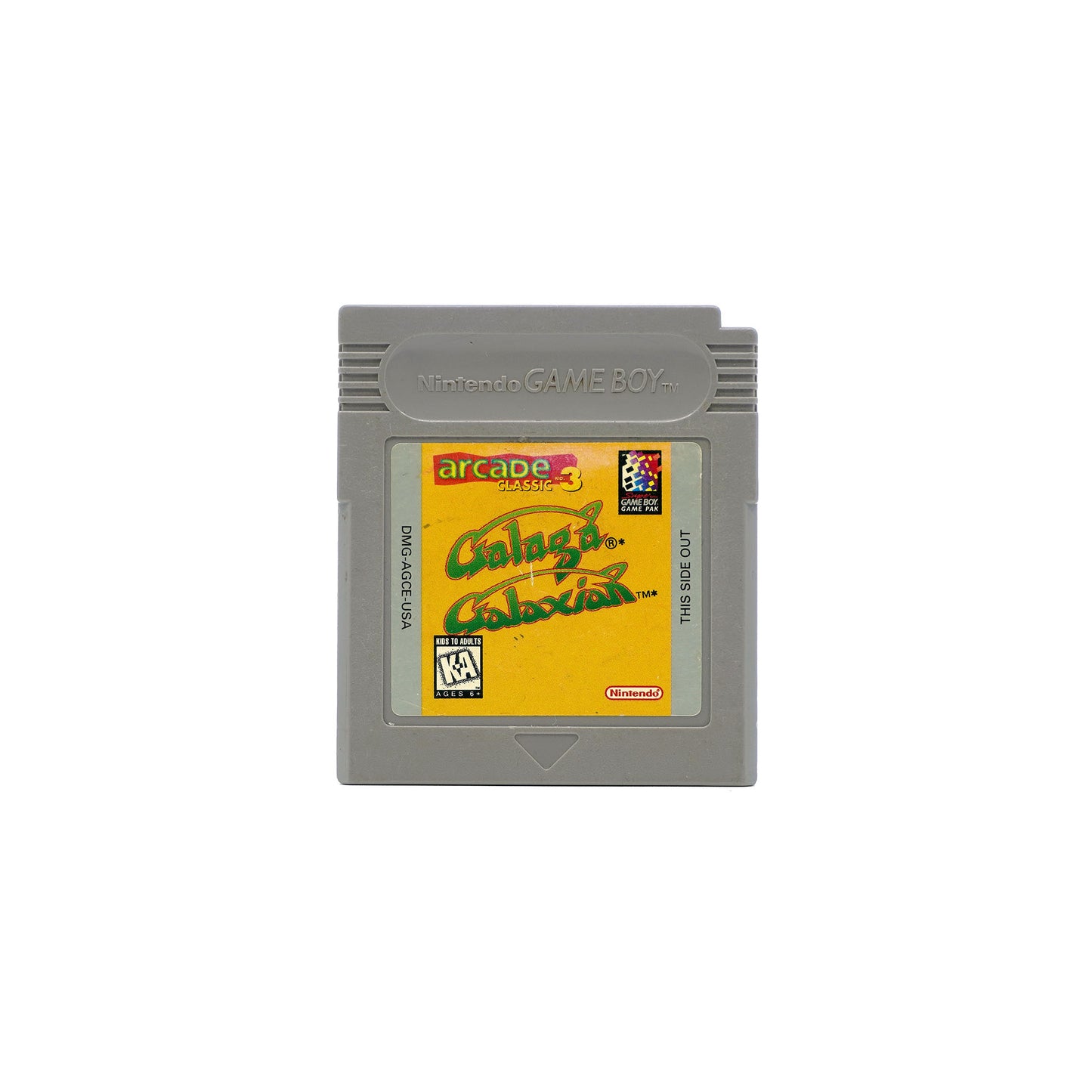 Arcade Classic No. 3: Galaga / Galaxian Spiel für Game Boy - Vorderseite