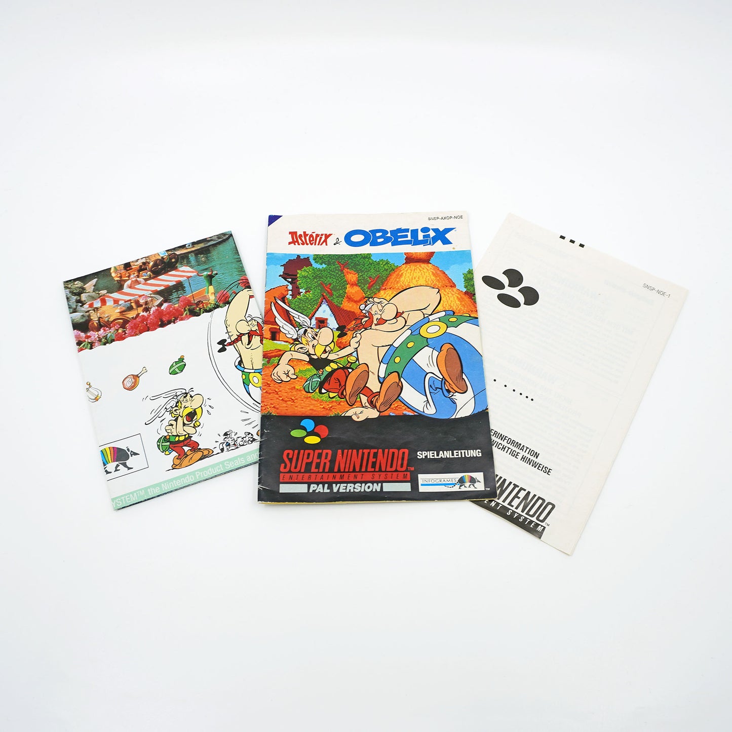 Asterix und Obelix SNES Anleitung - Vorderseite