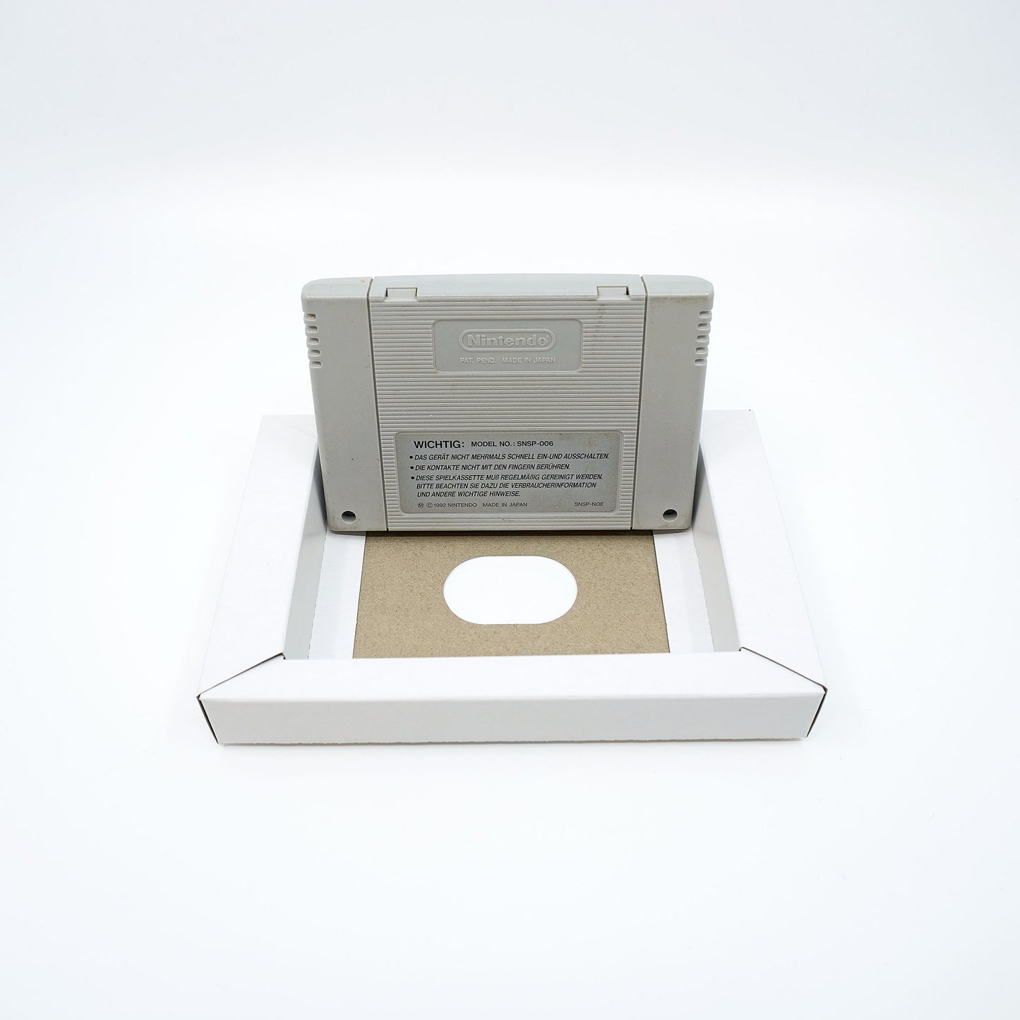 Asterix und Obelix SNES Cartridge - Rückseite