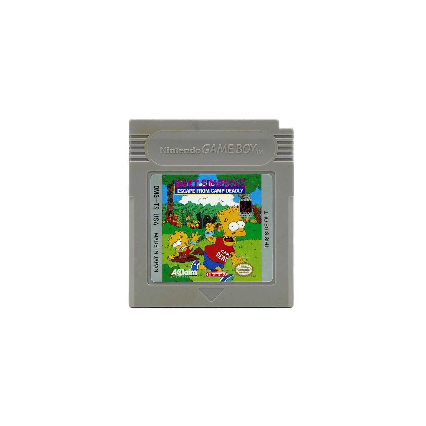 Bart Simpson's Escape from Camp Deadly Spiel für Game Boy - Vorderseite