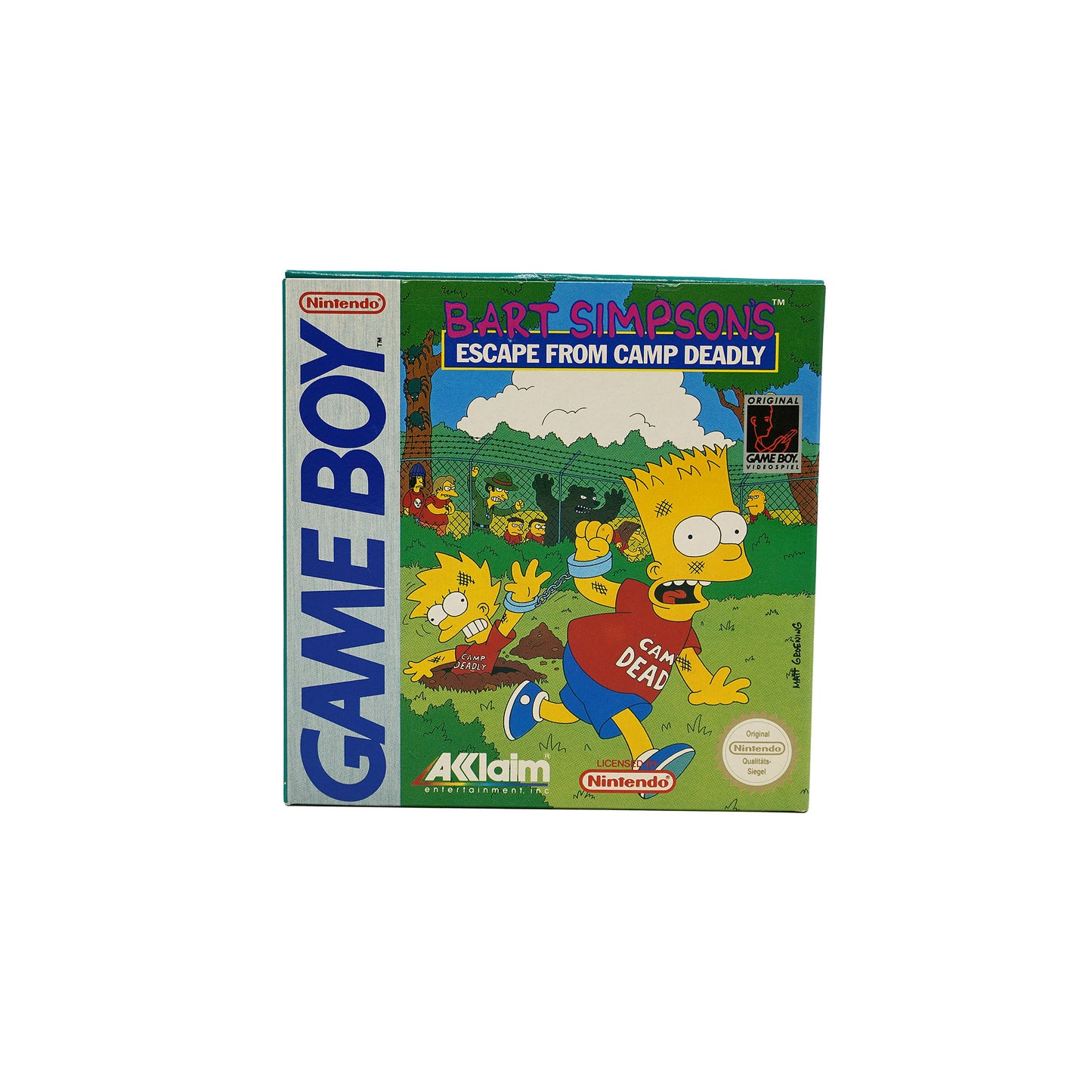 Bart Simpson's Escape from Camp Deadly Spiel für Game Boy in Originalverpackung - Vorderseite