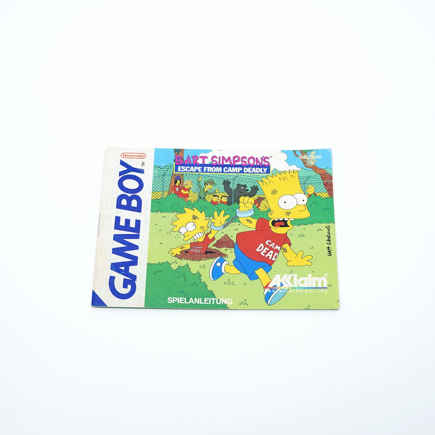 Bart Simpson's Escape from Camp Deadly Game Boy Anleitung - Vorderseite