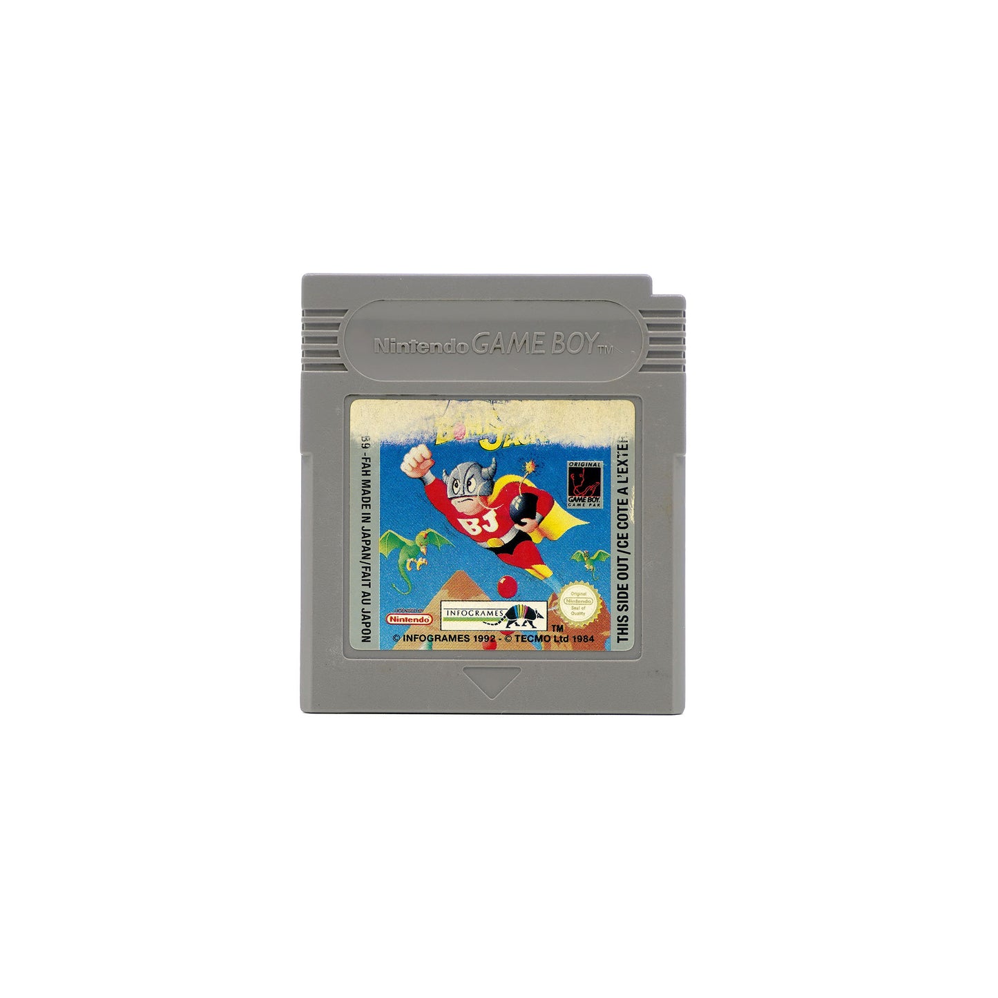 Bomb Jack Spiel für Game Boy - Vorderseite