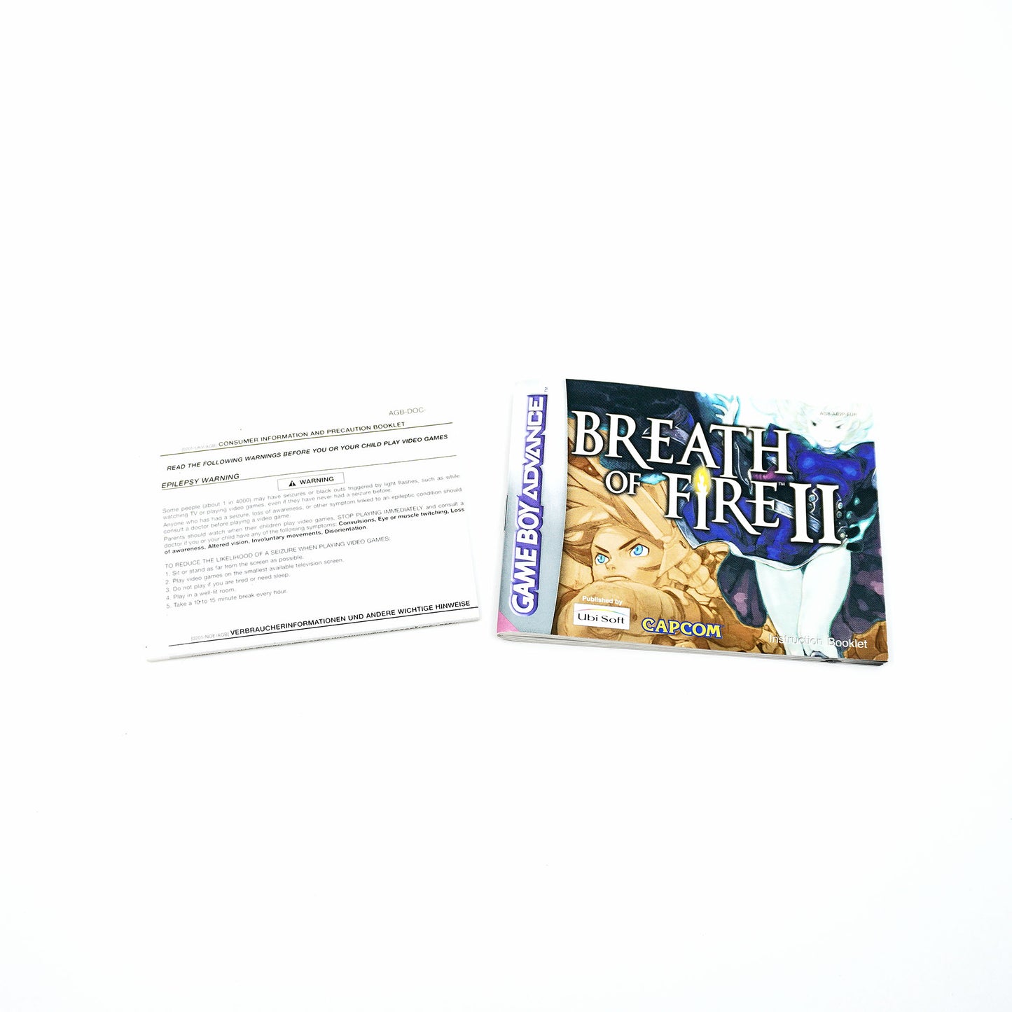 Breath of Fire 2 Game Boy Advance Anleitung - Vorderseite