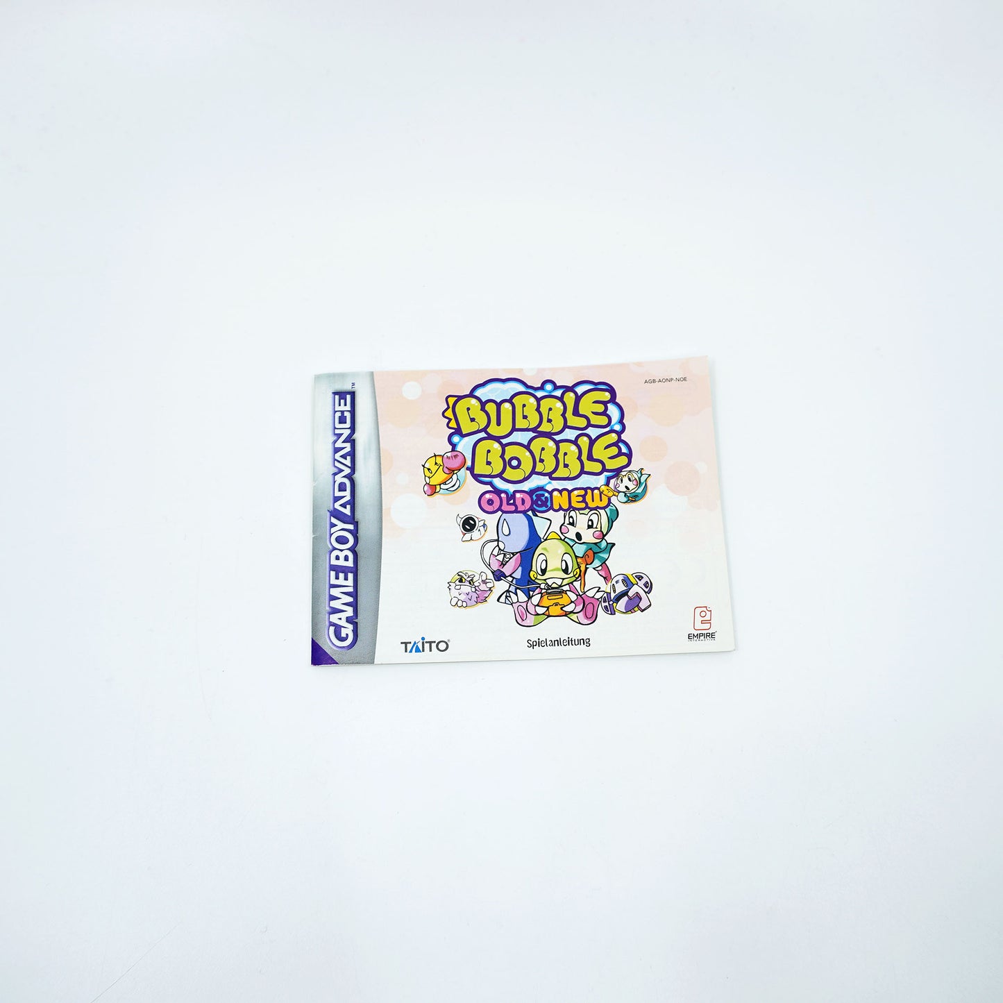 Bubble Bobble Old & New Game Boy Advance Anleitung - Vorderseite