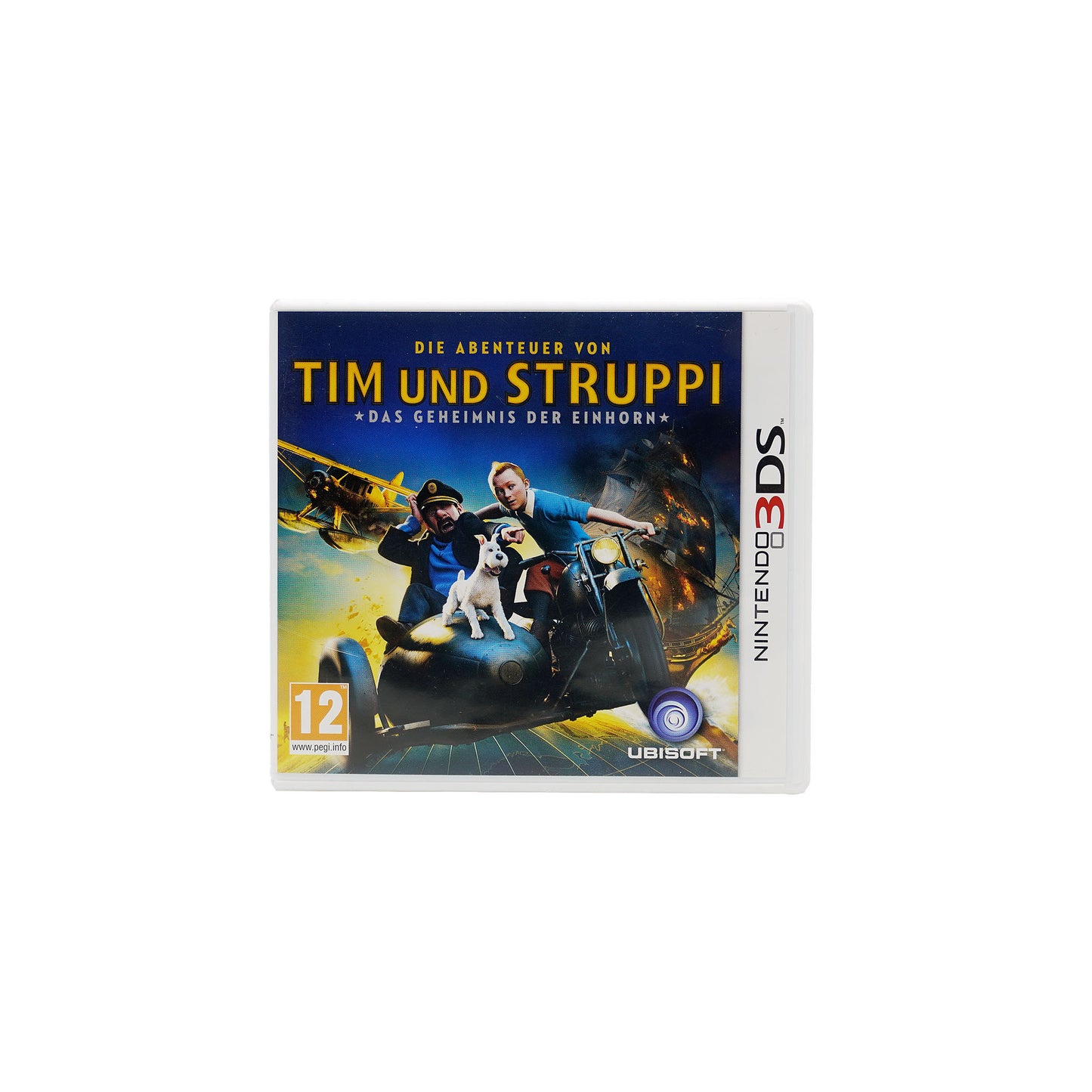 Die Abenteuer von Tim & Struppi: Das Geheimnis der Einhorn Spielhülle für Nintendo 3DS - Vorderseite