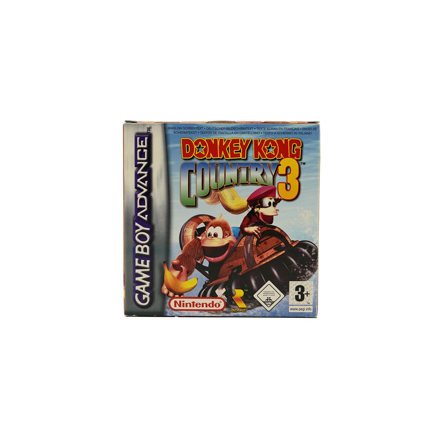 Donkey Kong Country 3 Spiel für Game Boy Advance in Originalverpackung - Vorderseite