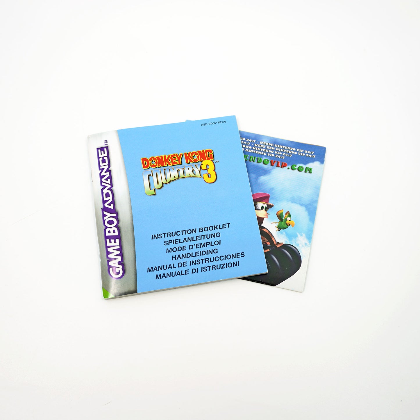 Donkey Kong Country 3 Game Boy Advance Anleitung - Vorderseite