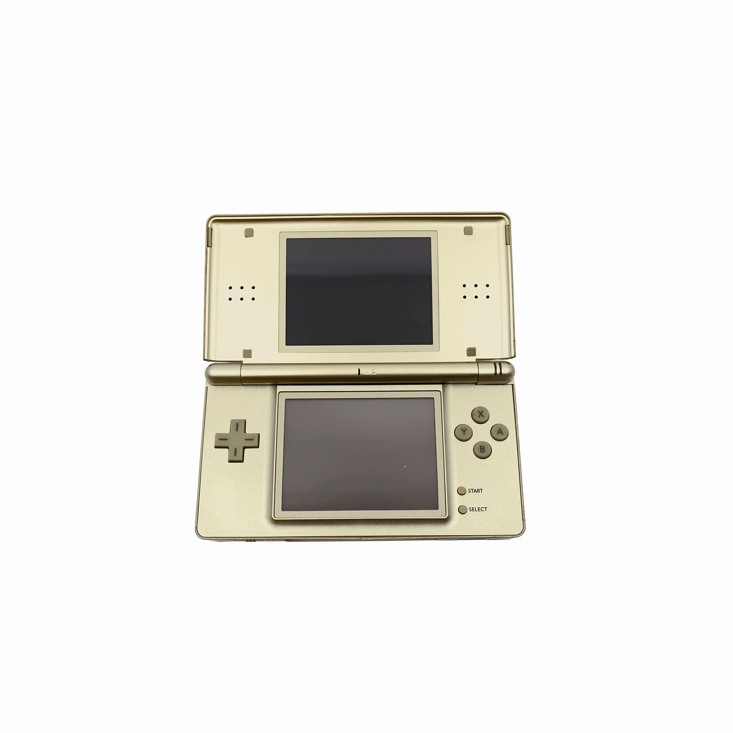 DS Lite Konsole Zelda TriForce Edition gold aufgeklappt
