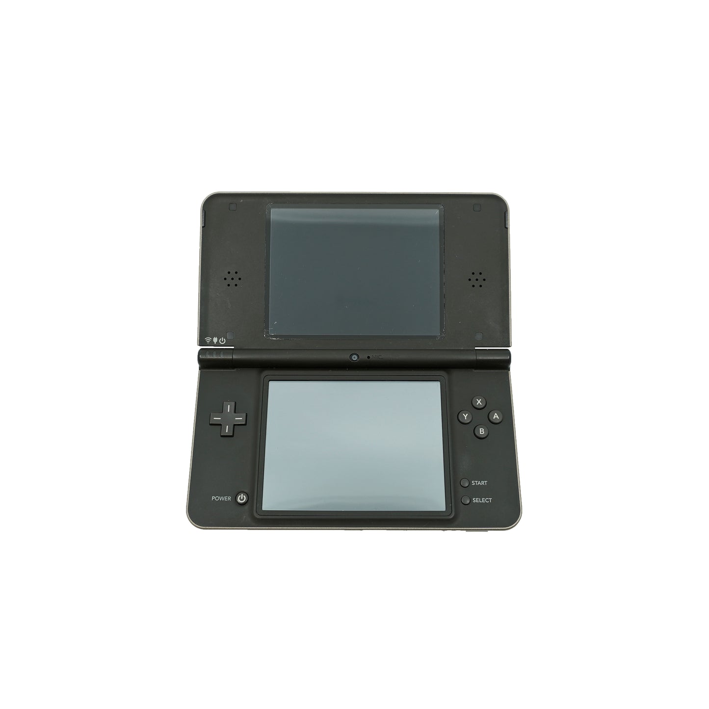 3DS Konsole schwarz aufgeklappt