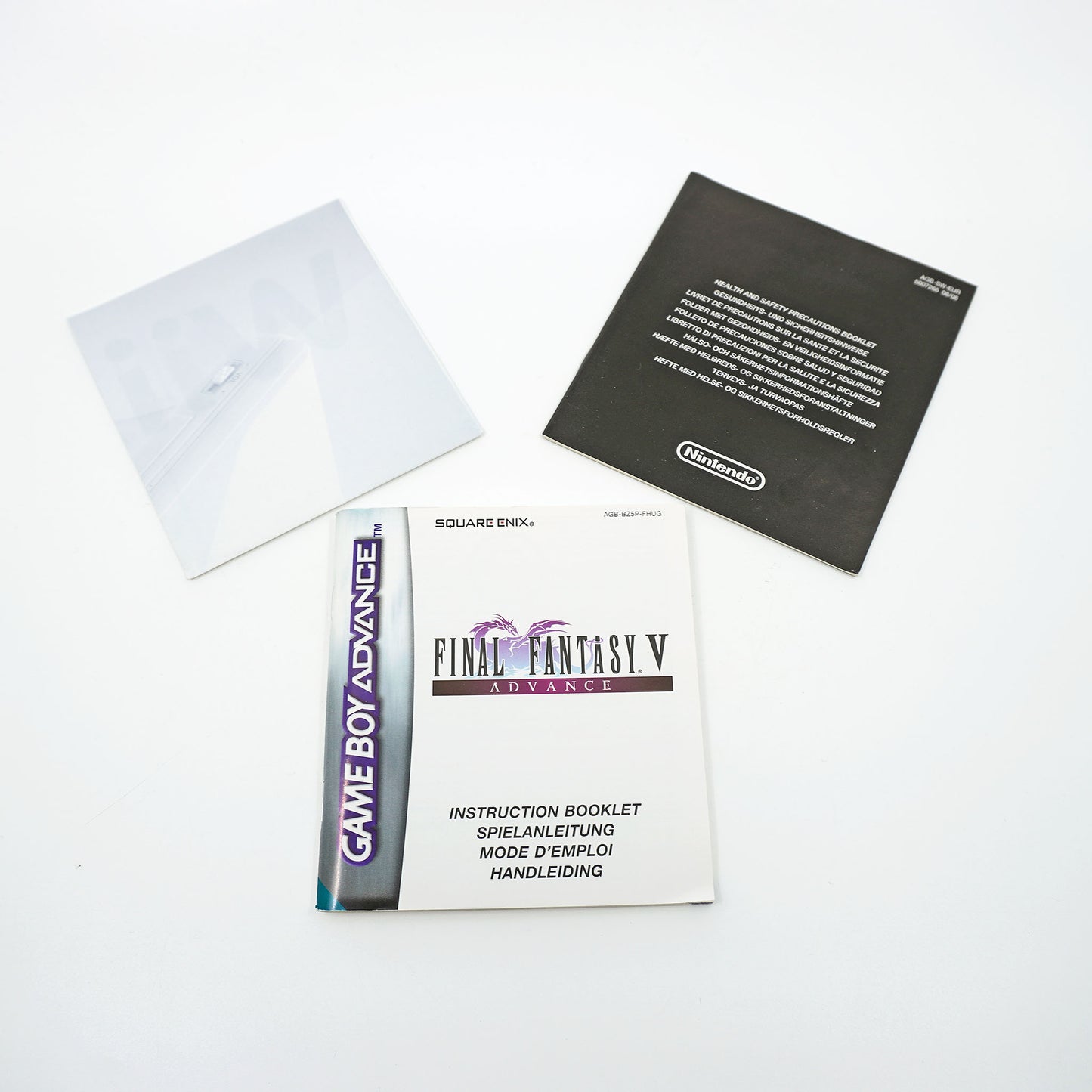Final Fantasy V Advance Game Boy Advance Anleitung - Vorderseite