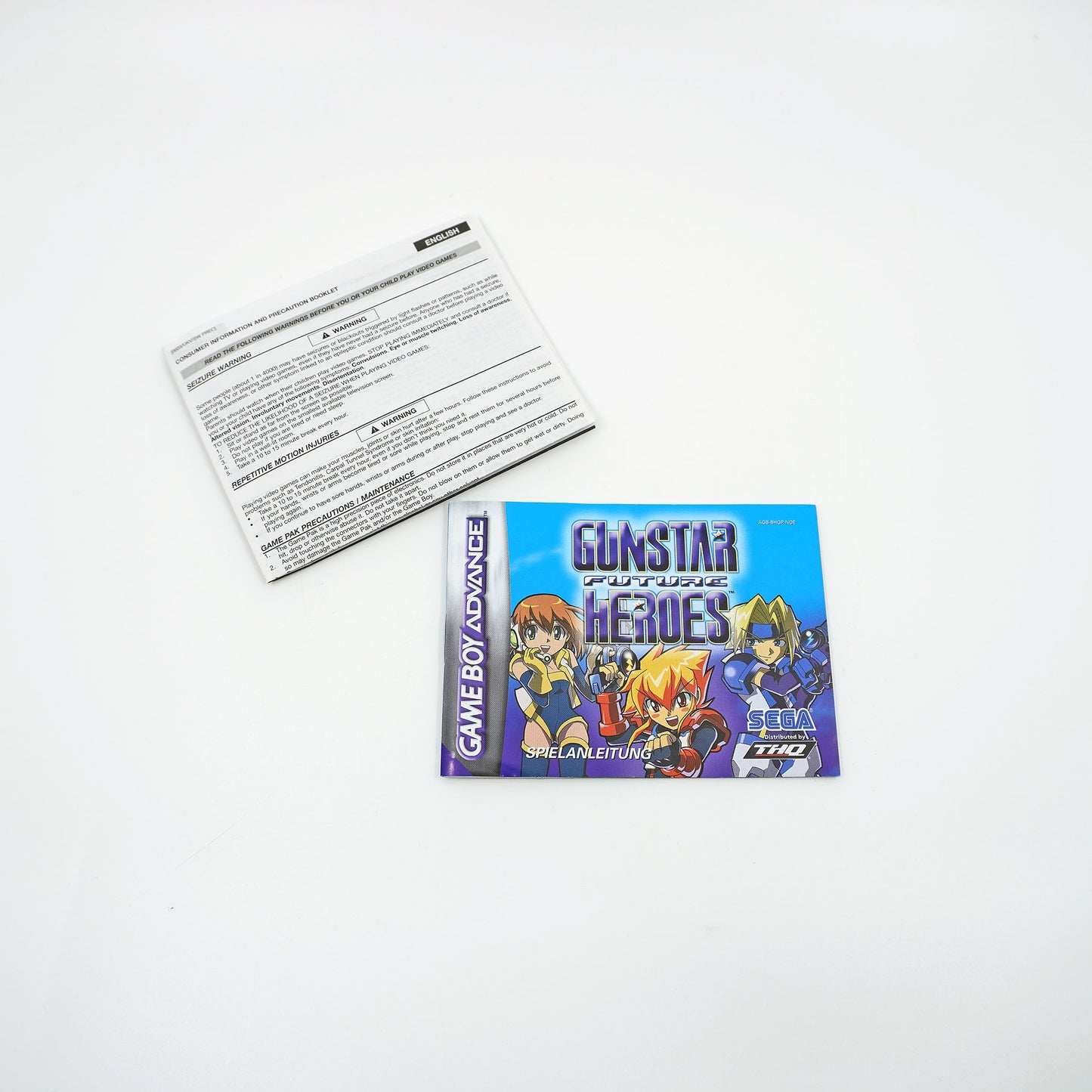 Gunstar Future Heroes Game Boy Advance Anleitung - Vorderseite