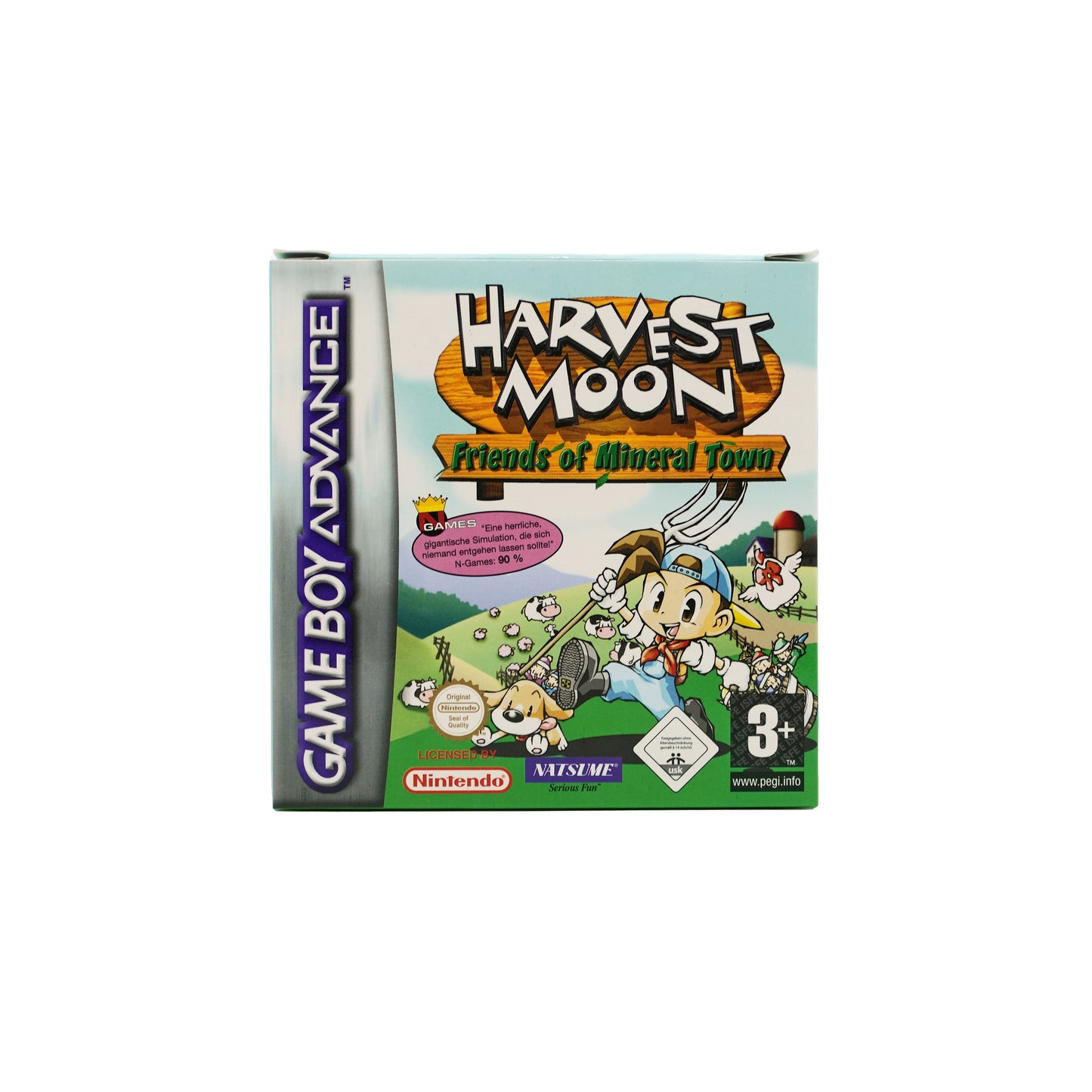 Harvest Moon: Friends of Mineral Town Spiel für Game Boy Advance in Originalverpackung - Vorderseite