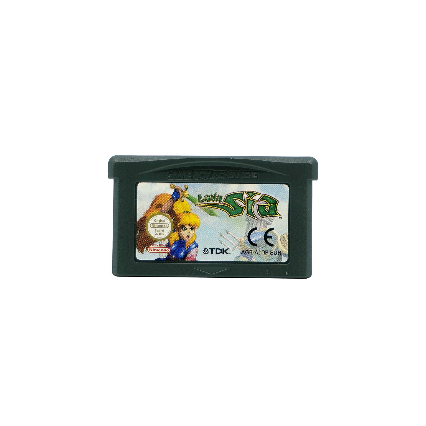 Lady Sia Spielmodul für Game Boy Advance - Vorderseite, Etikett gut erhalten