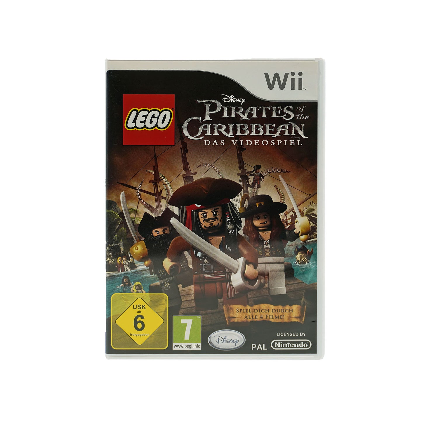 Lego Pirates of the Caribbean Spiel für Wii - Vorderseite