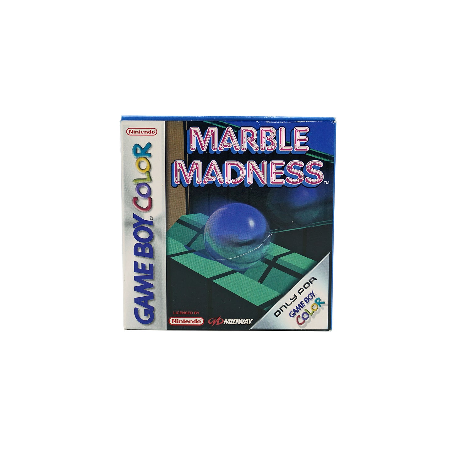 Marble Madness Spiel für Game Boy Color in Originalverpackung - Vorderseite