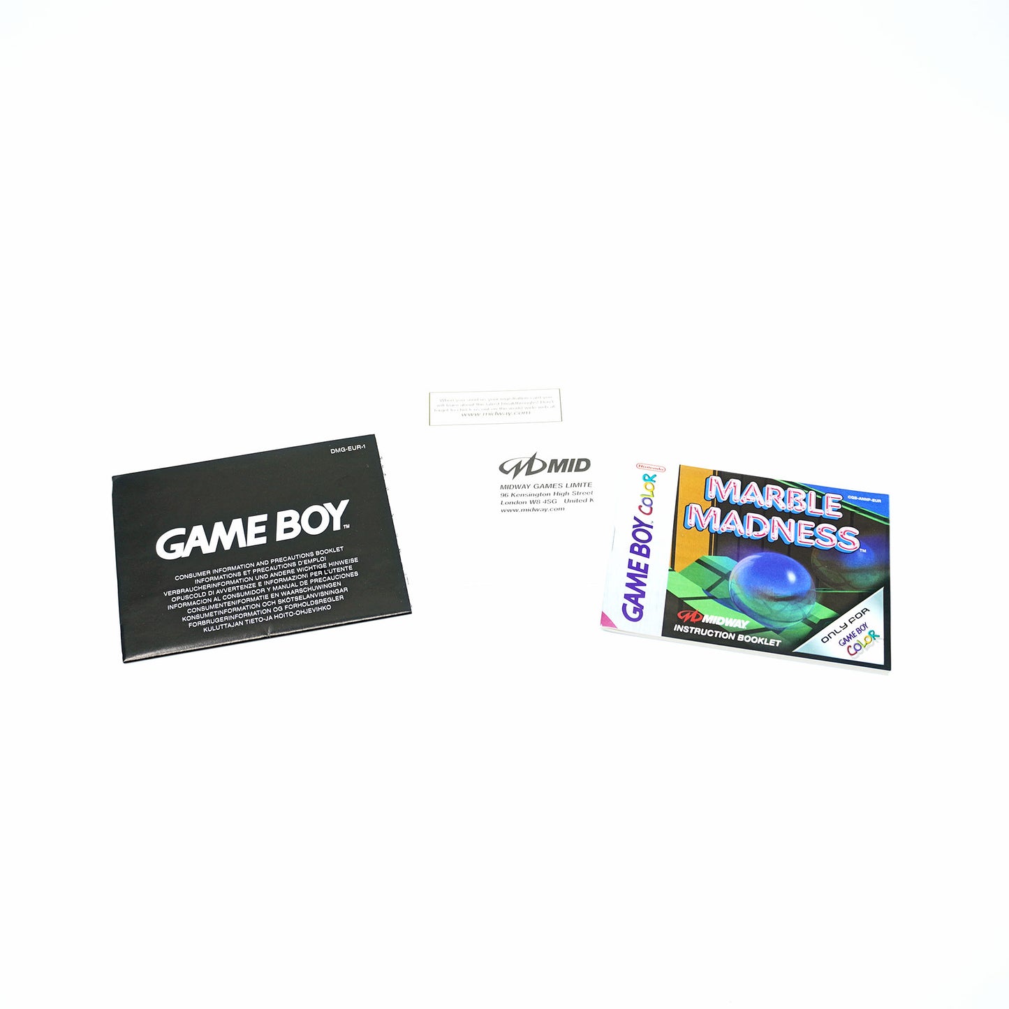 Marble Madness Game Boy Color Anleitung - Vorderseite