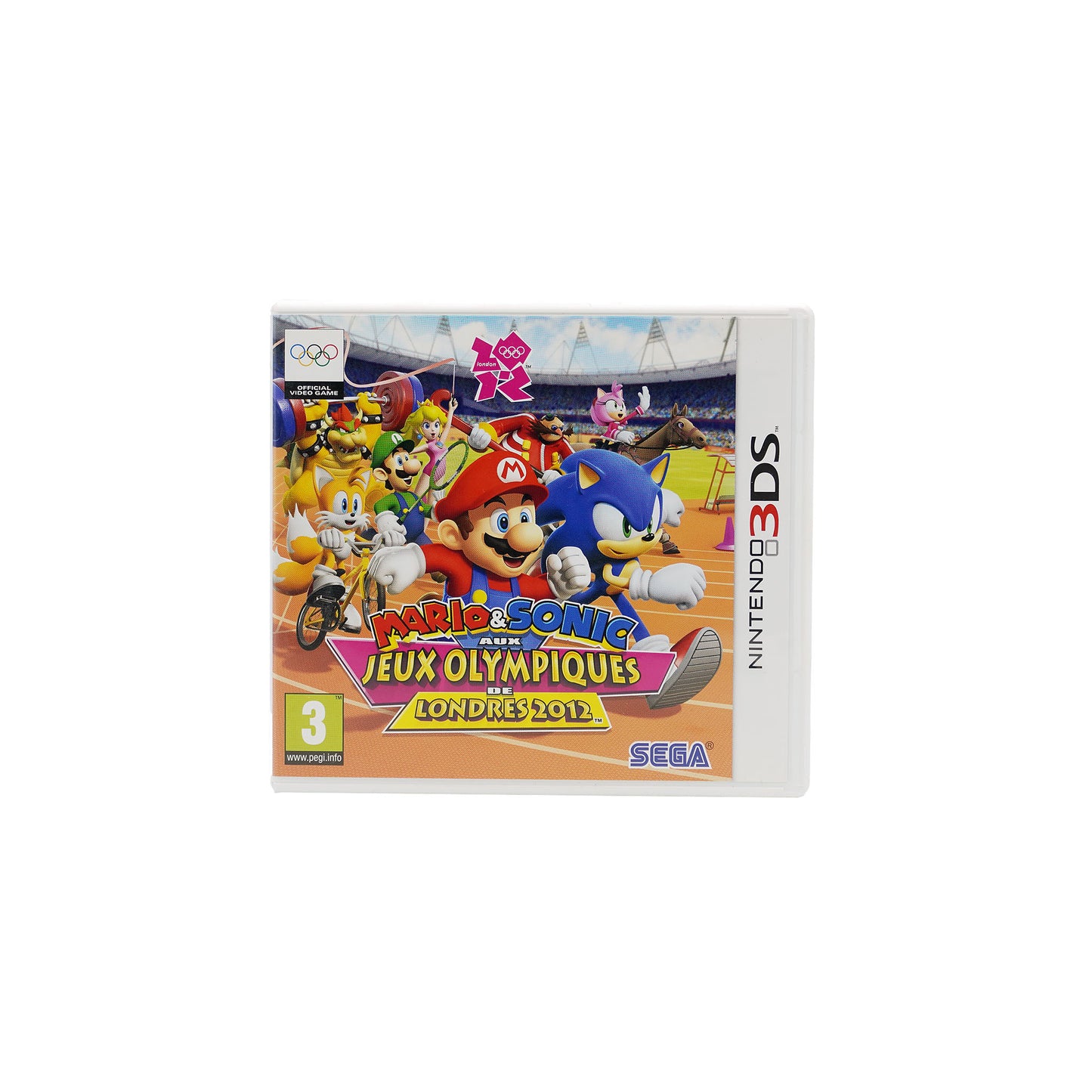 Mario & Sonic bei den Olympischen Spielen London 2012 Spielhülle für Nintendo 3DS - Vorderseite, französisch