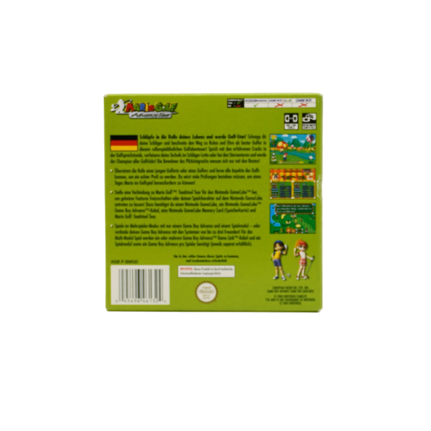 Mario Golf: Advance Tour Spiel für Game Boy Advance in Originalverpackung - Rückseite
