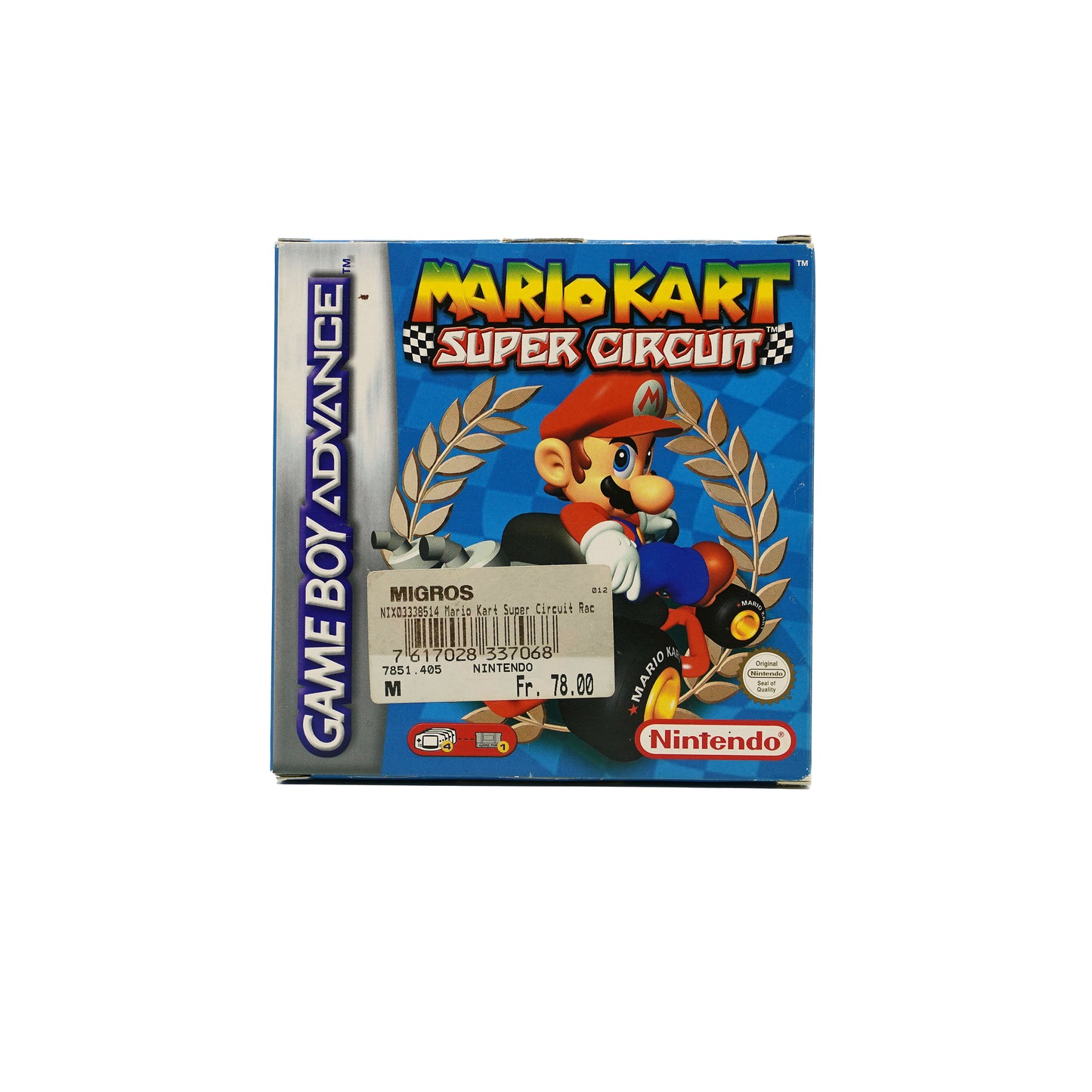 Mario Kart: Super Circuit Spiel für Game Boy Advance in Originalverpackung mit Sticker - Vorderseite