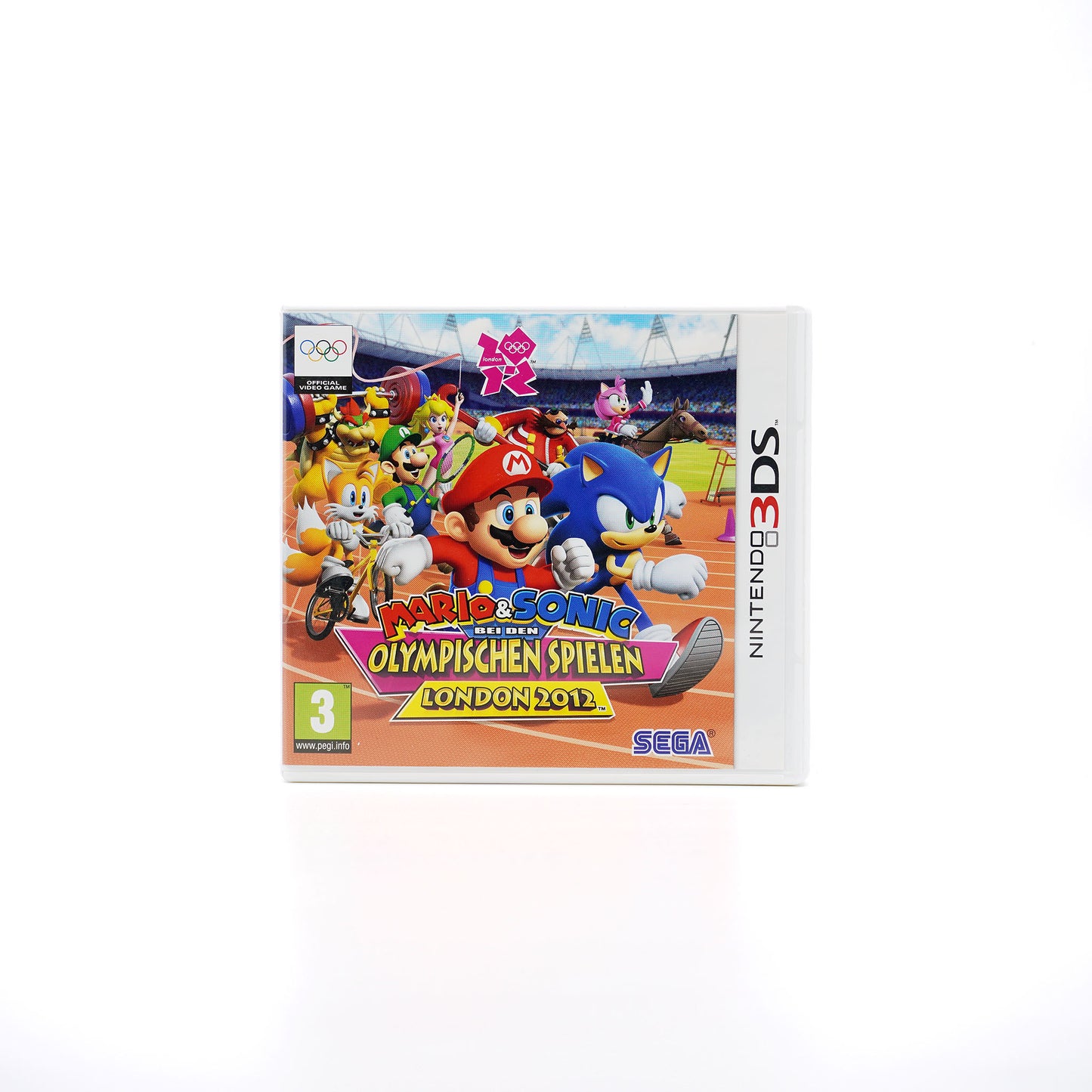 Mario & Sonic bei den Olympischen Spielen London 2012 Spielhülle für Nintendo 3DS - Vorderseite, deutsch