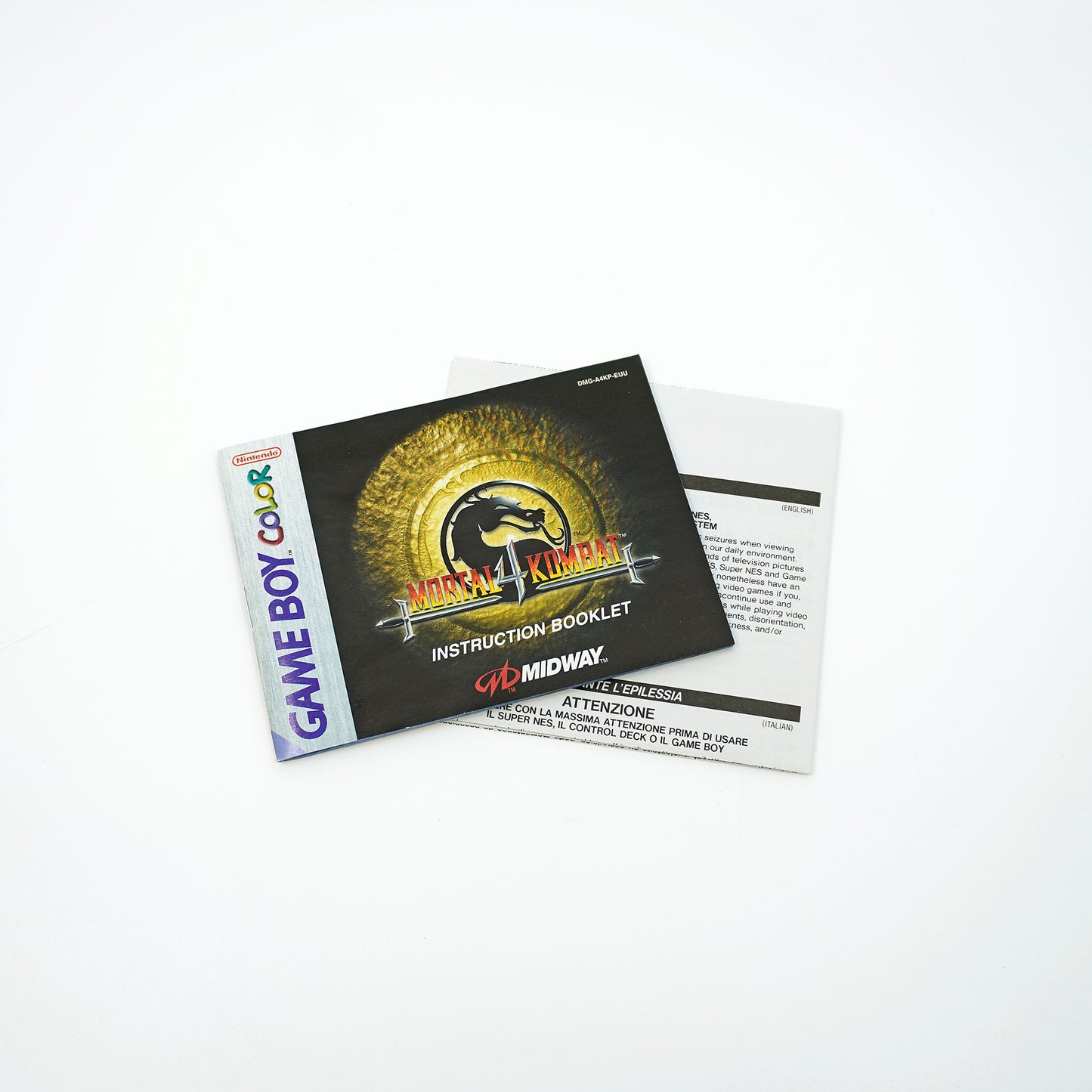 Mortal Kombat 4 Game Boy Color Anleitung - Vorderseite