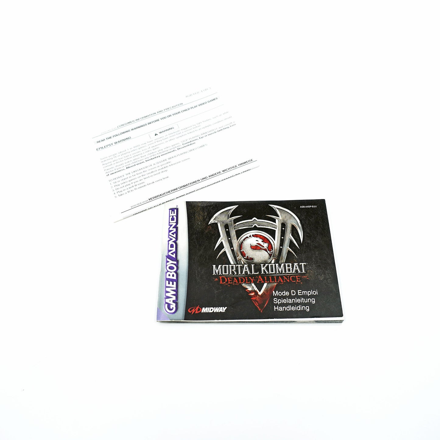 Mortal Kombat: Deadly Alliance Game Boy Color Anleitung - Vorderseite