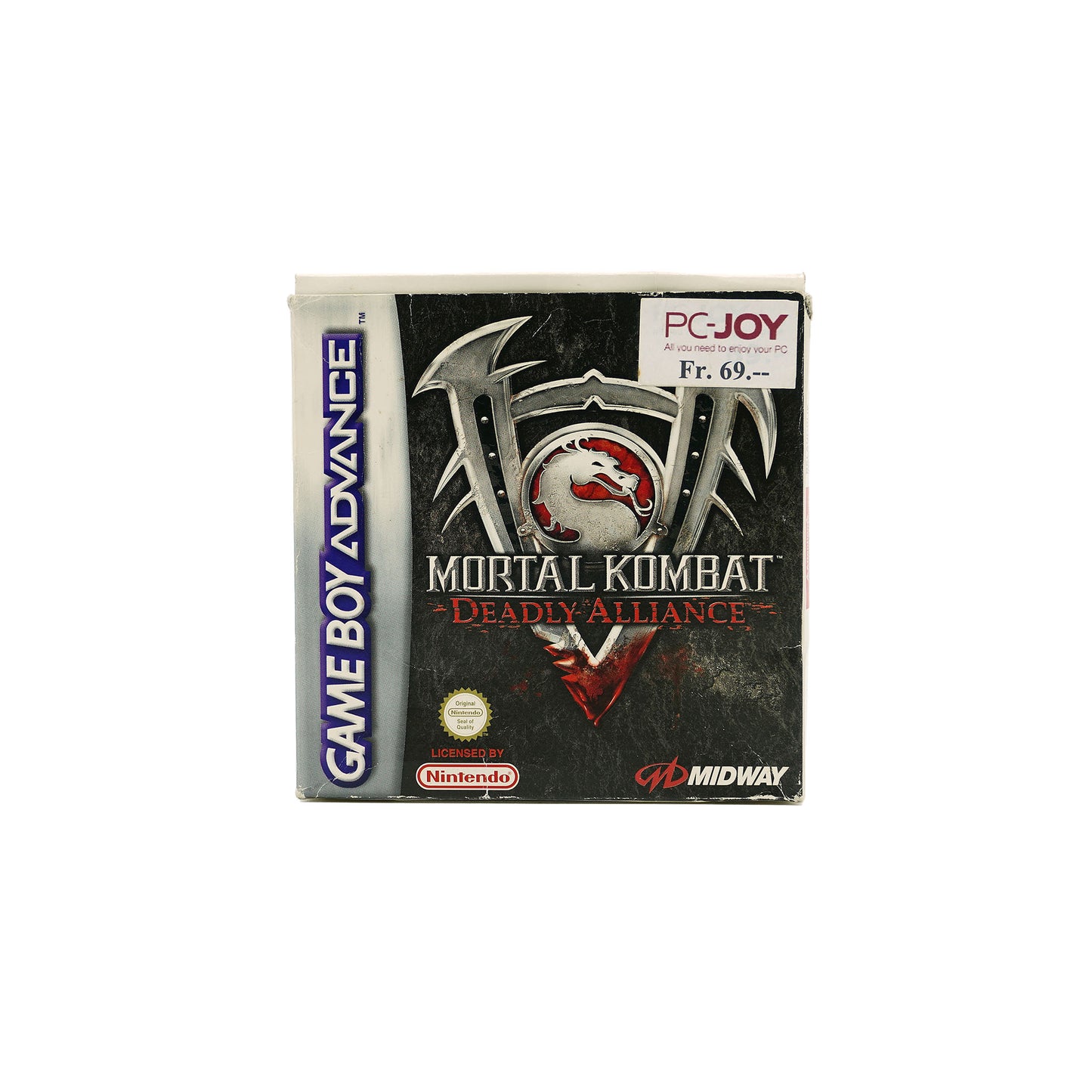 Mortal Kombat: Deadly Alliance Spiel für Game Boy Advance in Originalverpackung mit Sticker - Vorderseite