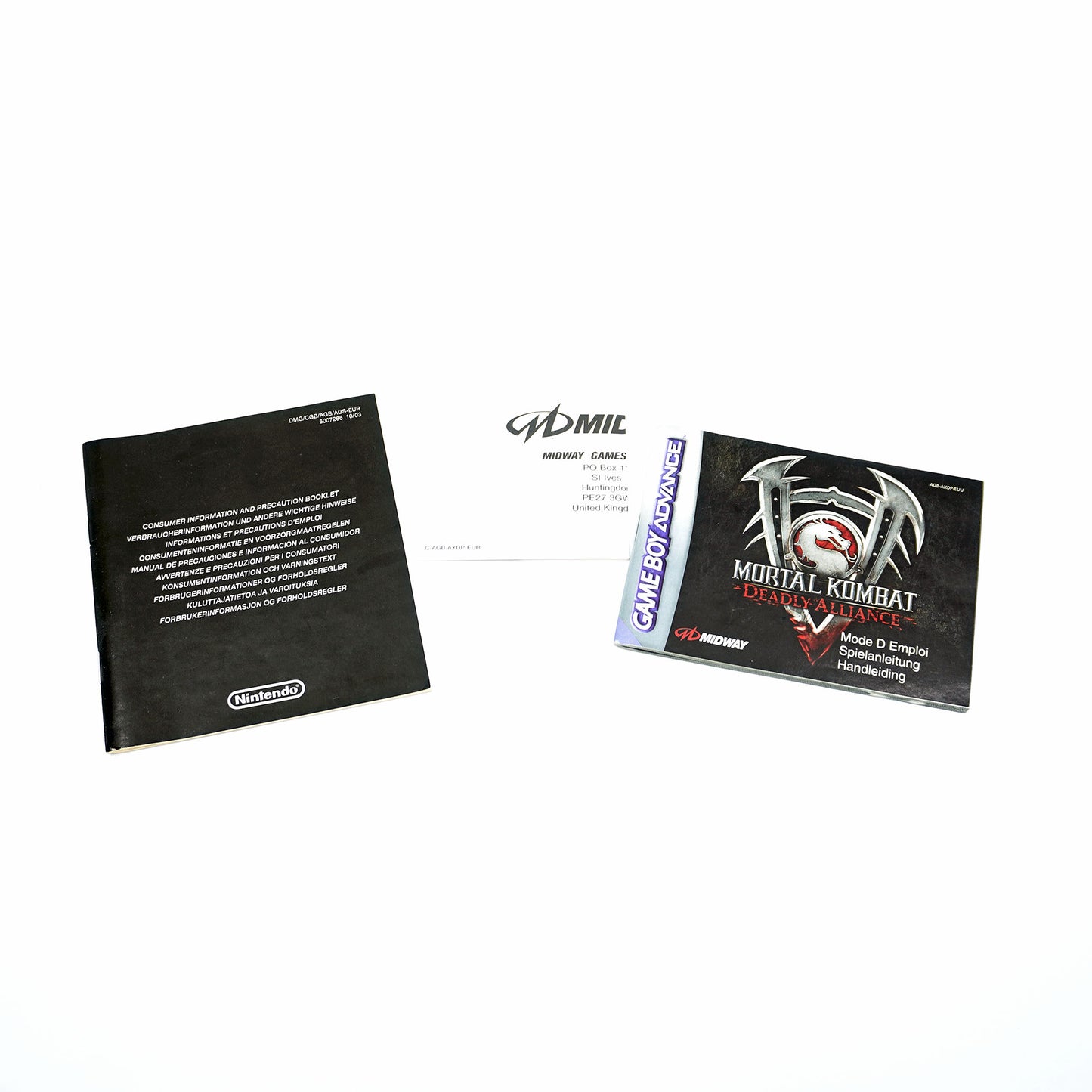 Mortal Kombat: Deadly Alliance Game Boy Color Anleitung - Vorderseite