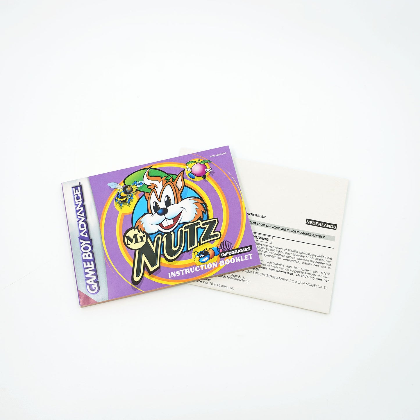 Mr. Nutz Game Boy Advance Anleitung - Vorderseite