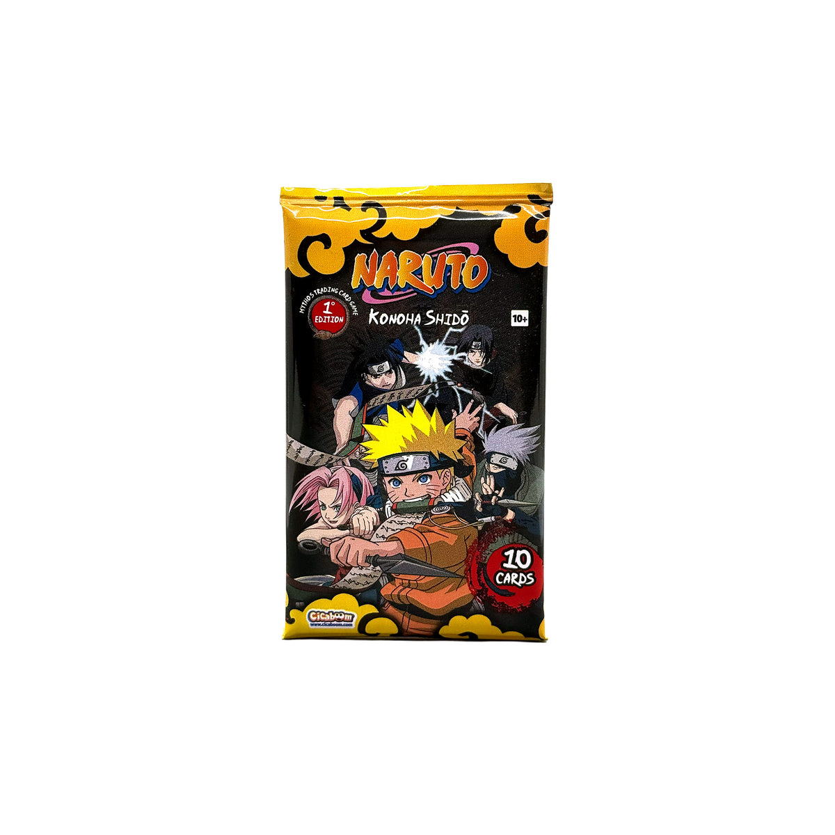 Naruto Mythos Konoha Shido 1st Edition Booster für Naruto Sammelkartenspiel - Vorderseite