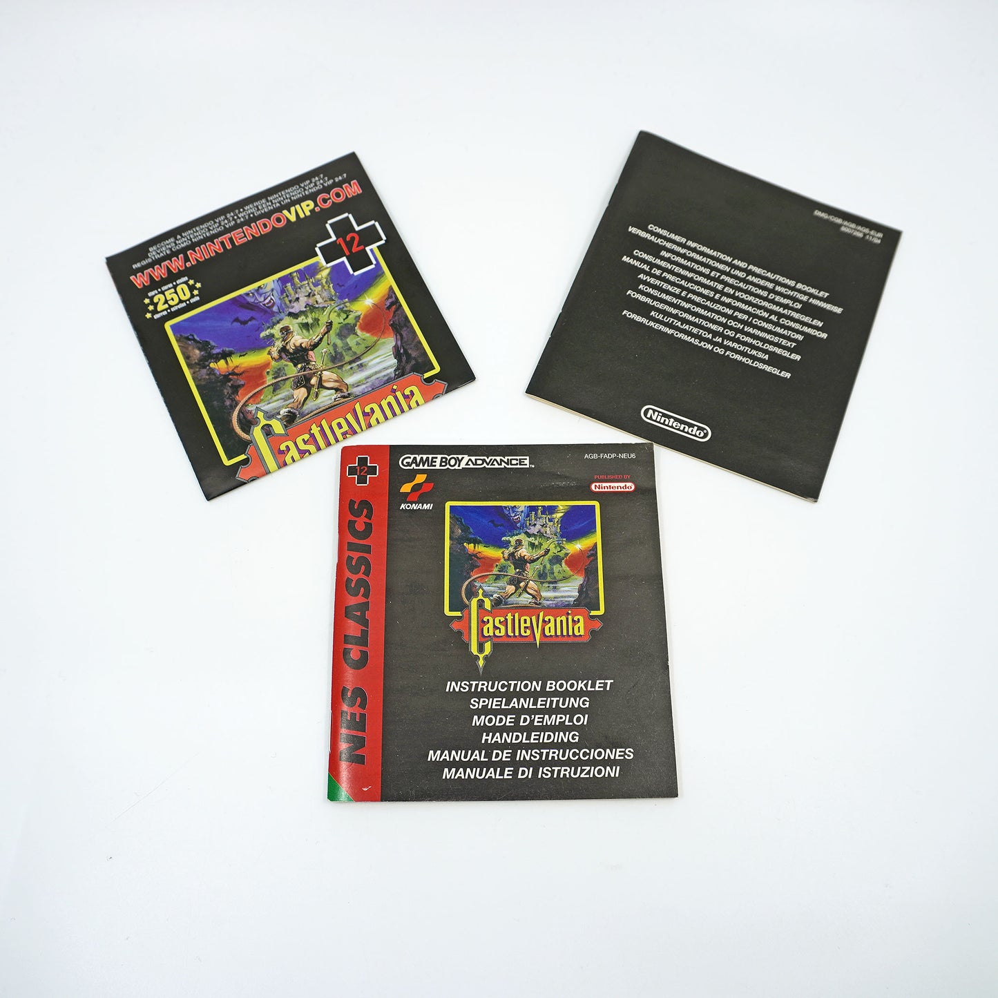 NES Classics Castlevania Game Boy Advance Anleitung - Vorderseite