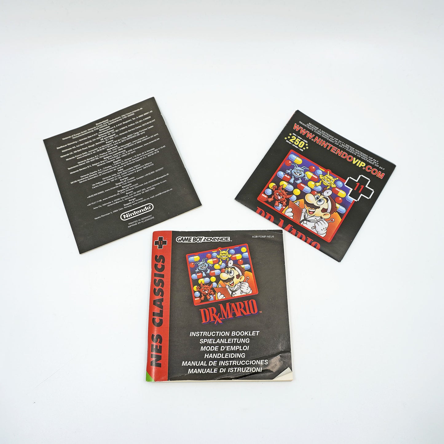NES Classics: Dr. Mario Game Boy Advance Anleitung - Vorderseite